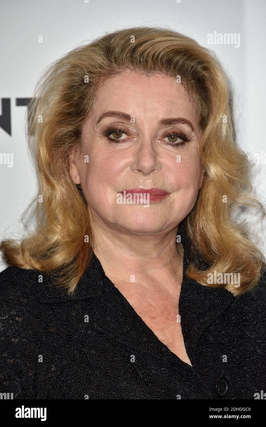 Catherine Deneuve attends the premiere for the film All That Divides Us