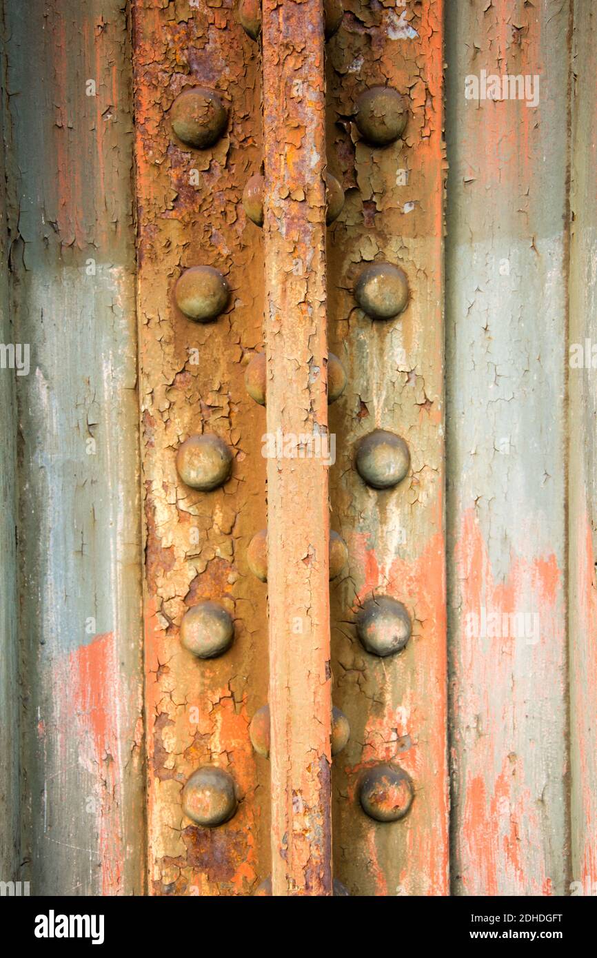 Rusty corten steel Stock Photo