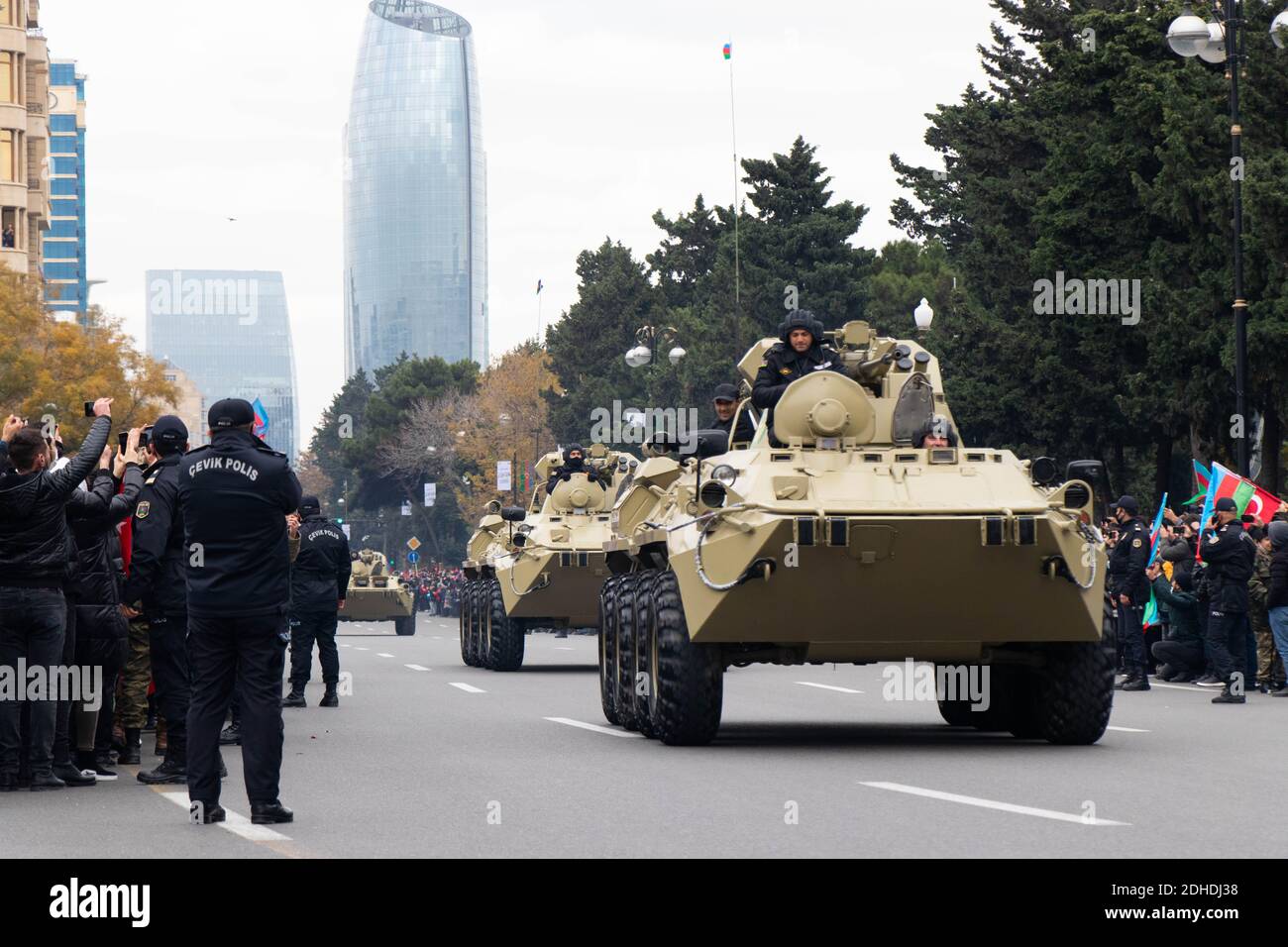 The Victory Parade in baku - Azerbaijan: 10 December 2020. power