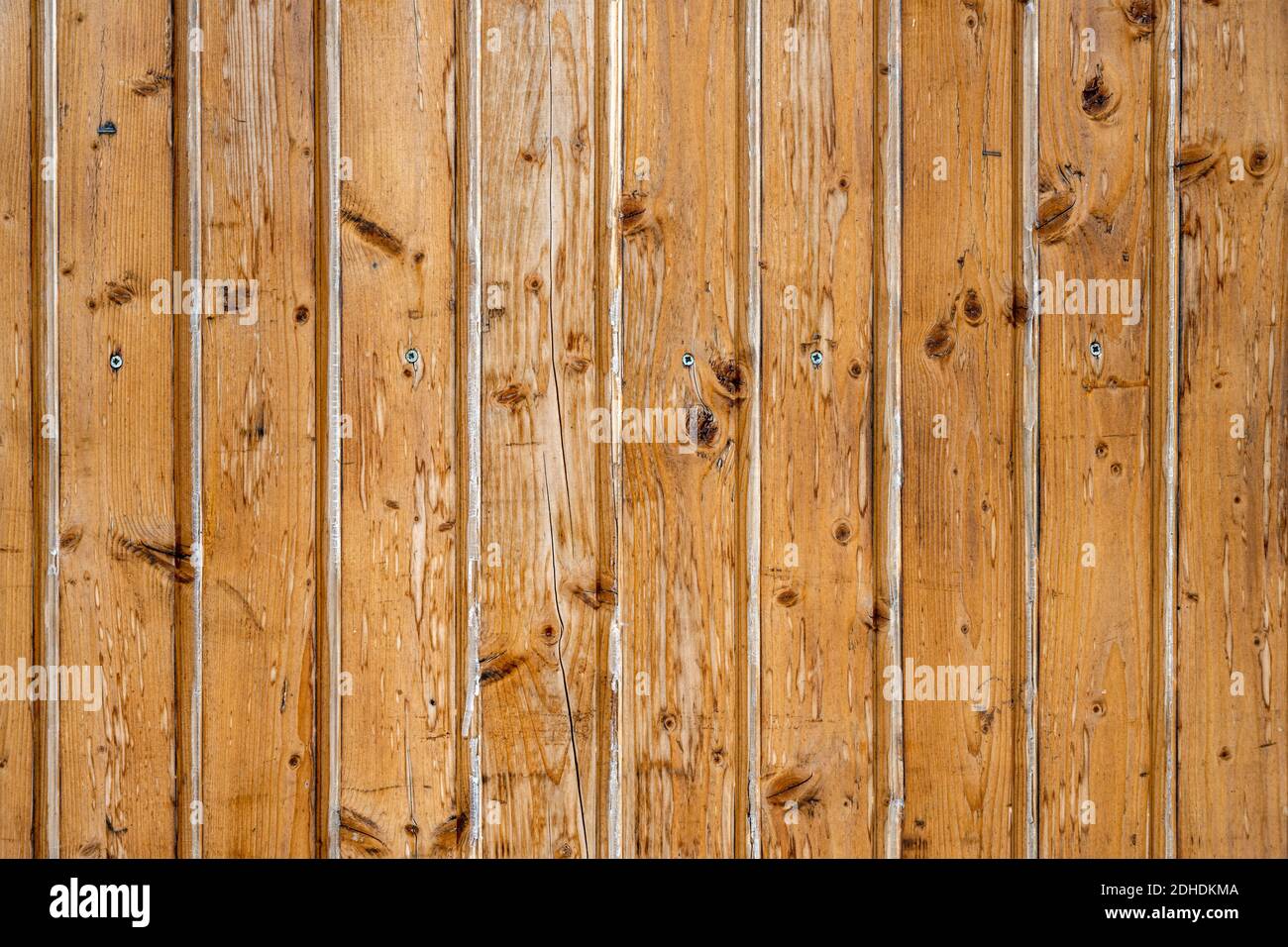 Background from a painted brown wooden wall Stock Photo