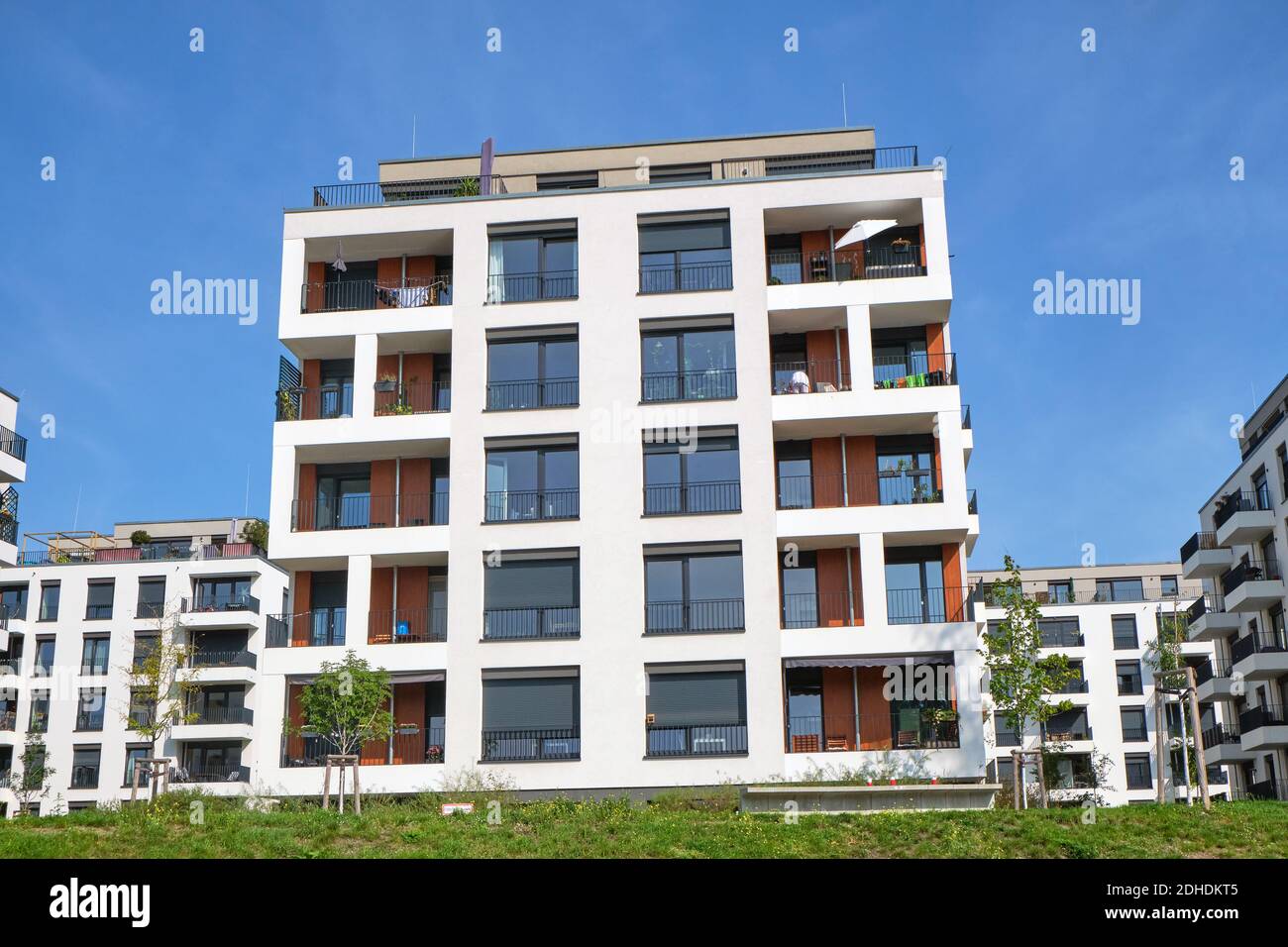 Modern apartment building seen in Berlin, Germany Stock Photo - Alamy