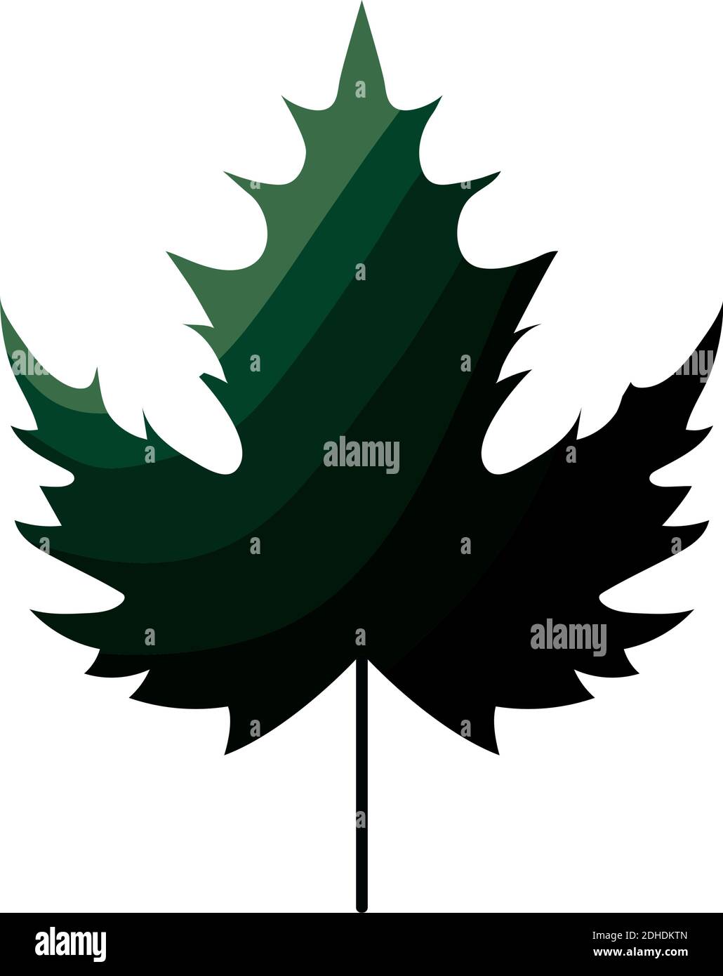 leaf-with-dark-green-color-stock-vector-image-art-alamy