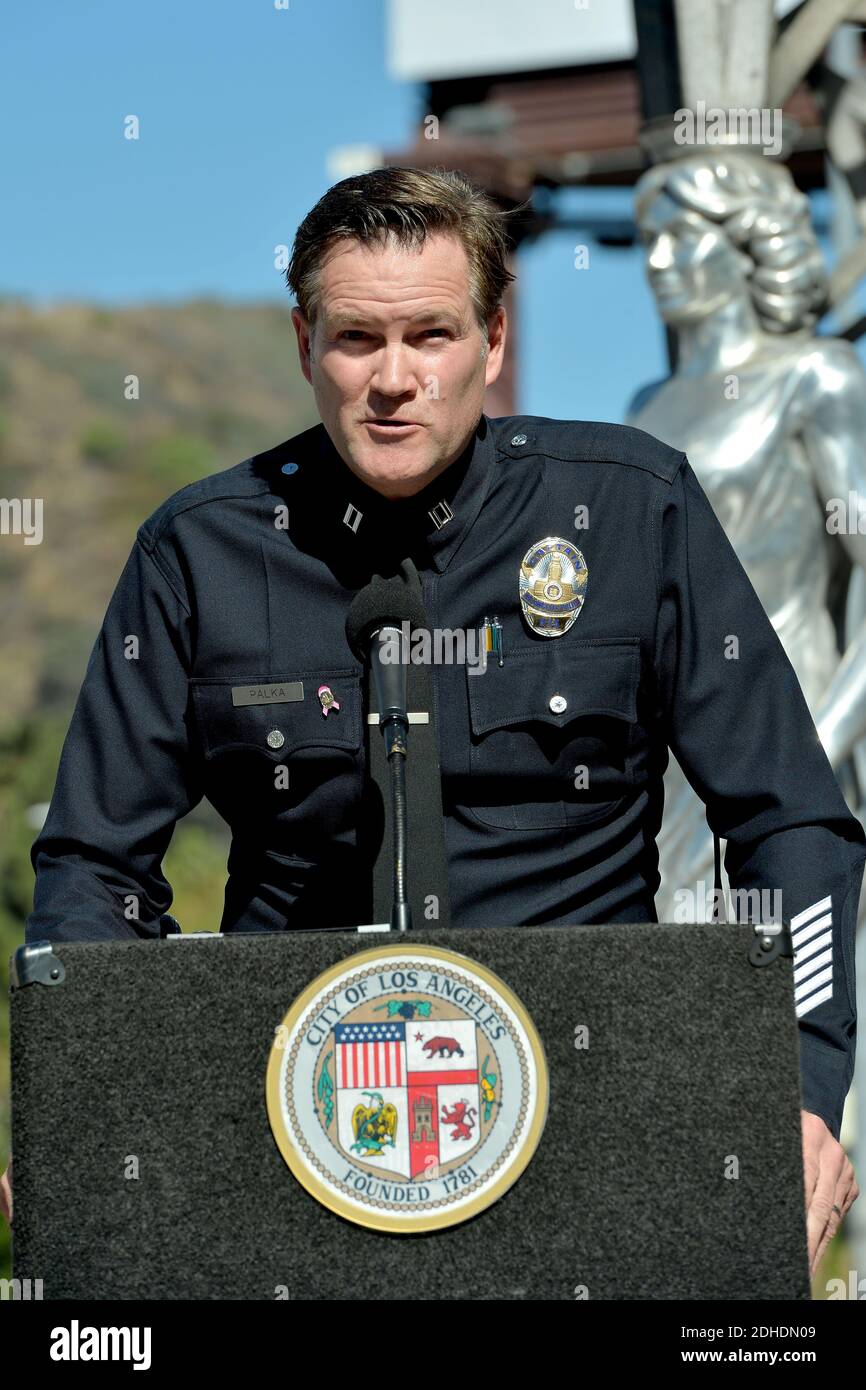 Cory Palka Captain III Hollywood Division attends the unveiling ceremony of  the LAPD Hollywood star honring the Los Angeles Police Department Hollywood  Division fallen police officers. The fallen officers are: Policeman Clyde