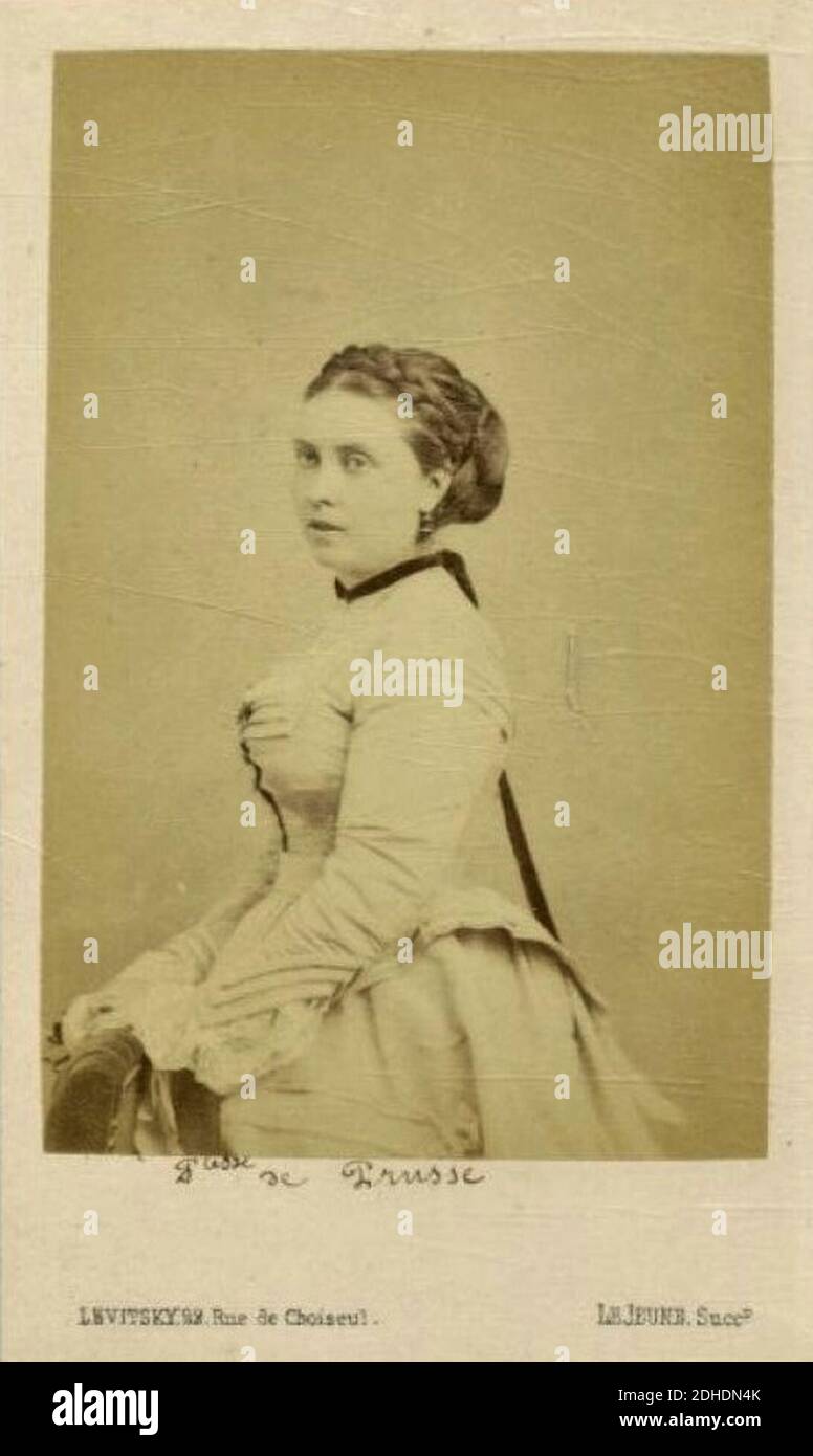 La Princesse Victoria du Royaume-Uni, c. 1870. Stock Photo