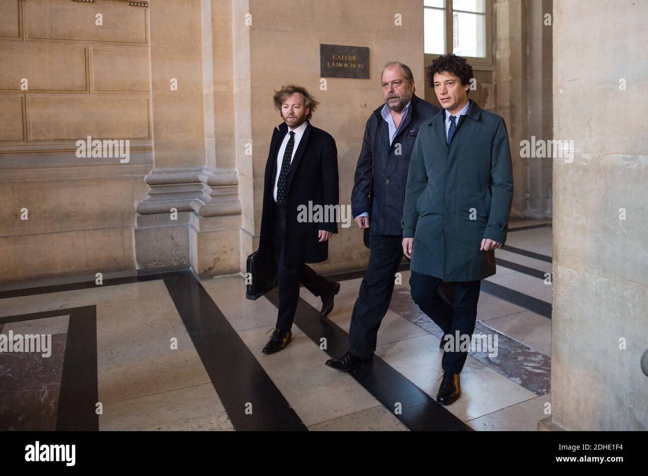 Antoine Vey et Eric Dupond-Moretti Archibald Celeyron arrivent à la cour d'appel de Paris au dernier jour du procès Merah le 2 novembre 2017 a Paris, France. Photo by Eliot Blondet/ABACAPRESS.COM Stock Photo