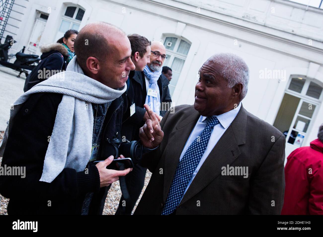 Simon Loueckhote from the Comity of the Noumea Accord arrives at The