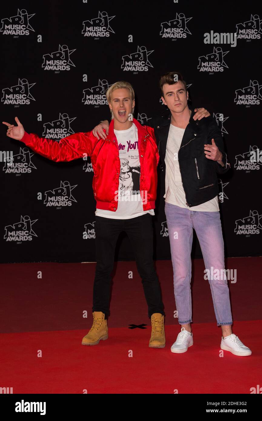 DJ Ofenbach (Cesar Laurent de Rummel and Dorian Lauduique) attending the  19th NRJ Music Awards ceremony held at the Palais des Festivals in Cannes,  France on November 4, 2017. Photo by Nicolas