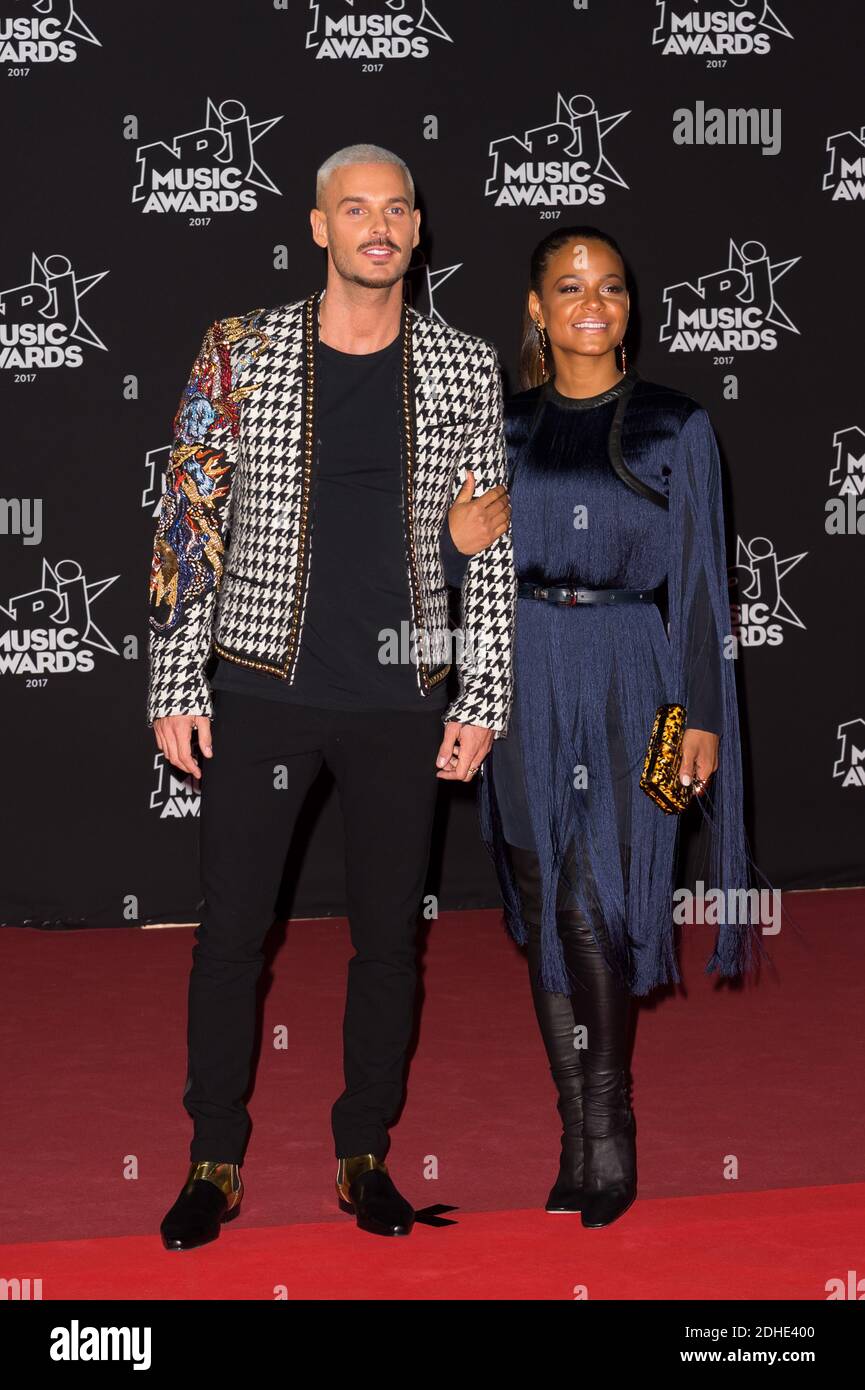 M Pokora (Matt Pokora) and Christina Milian attend the 19th NRJ Music Awards  ceremony held at