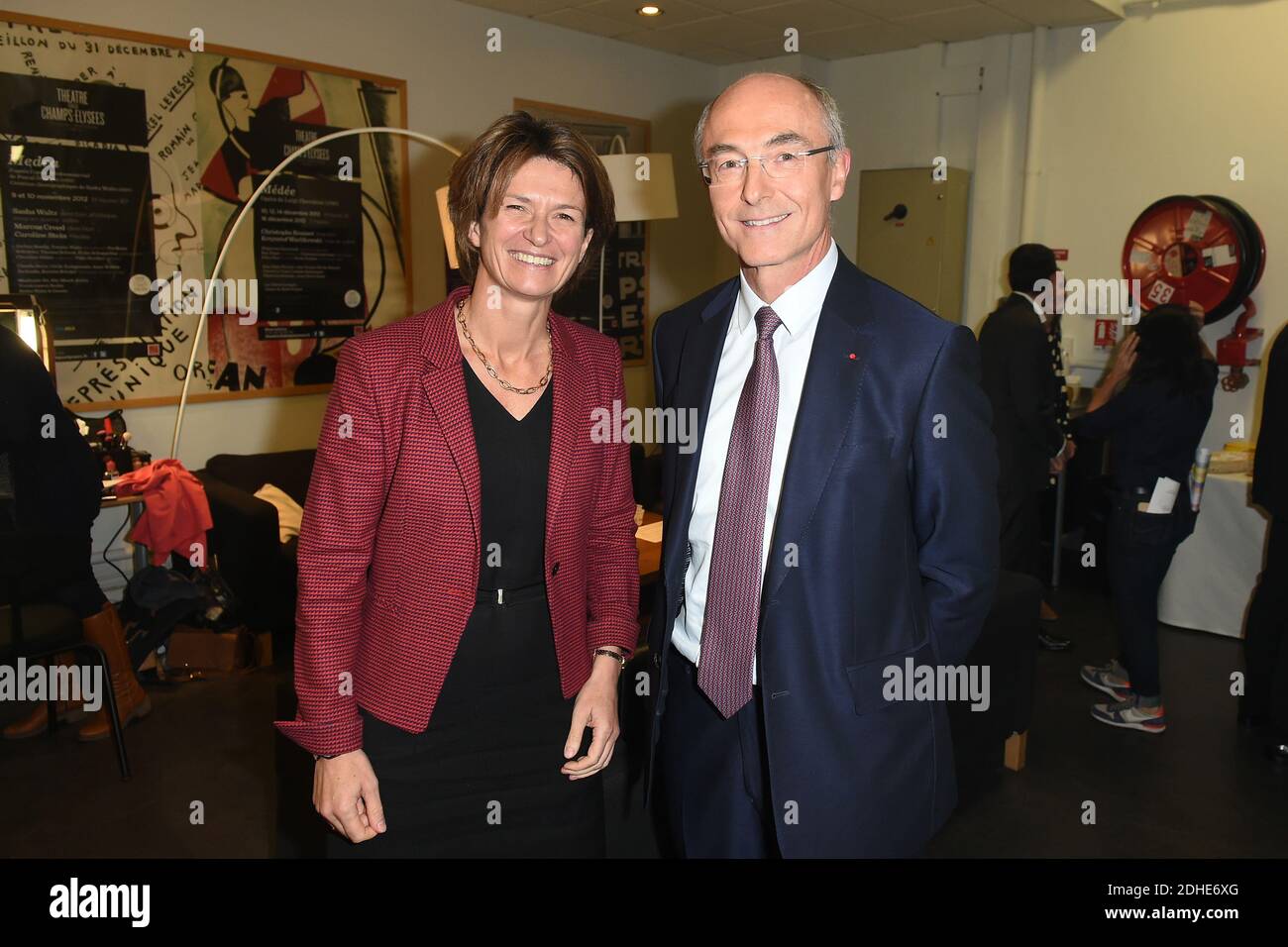 Isabelle Kocher and Benoit Potier attend the BFM Awards 2017 in Paris,  France on November 6, 2017. Photo by Laurent Zabulon/ABACAPRESS.COM Stock  Photo - Alamy