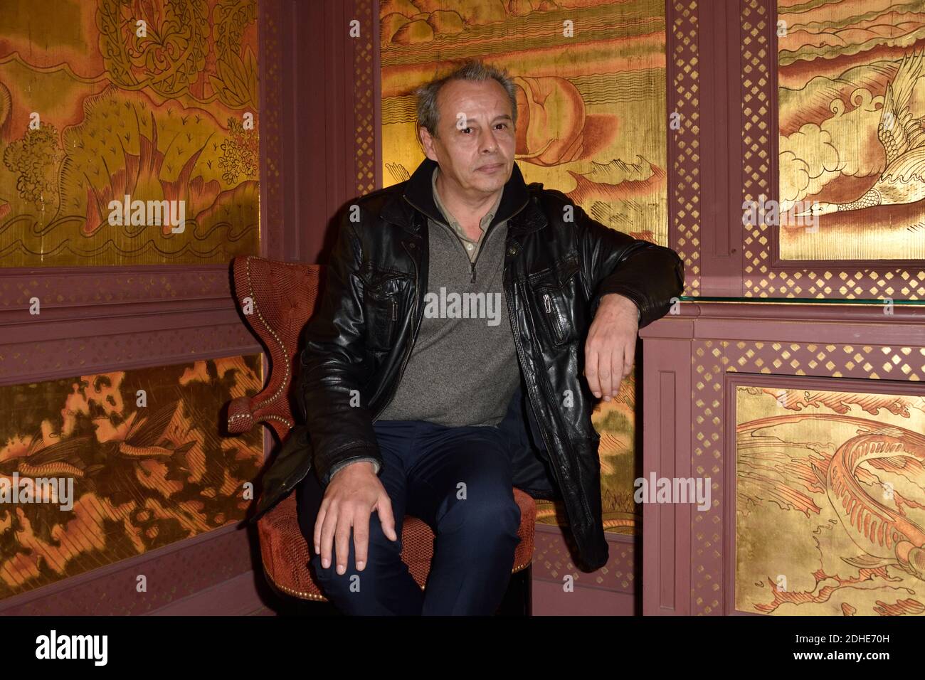 French writer Gregoire Bouillier poses after being awarded with the