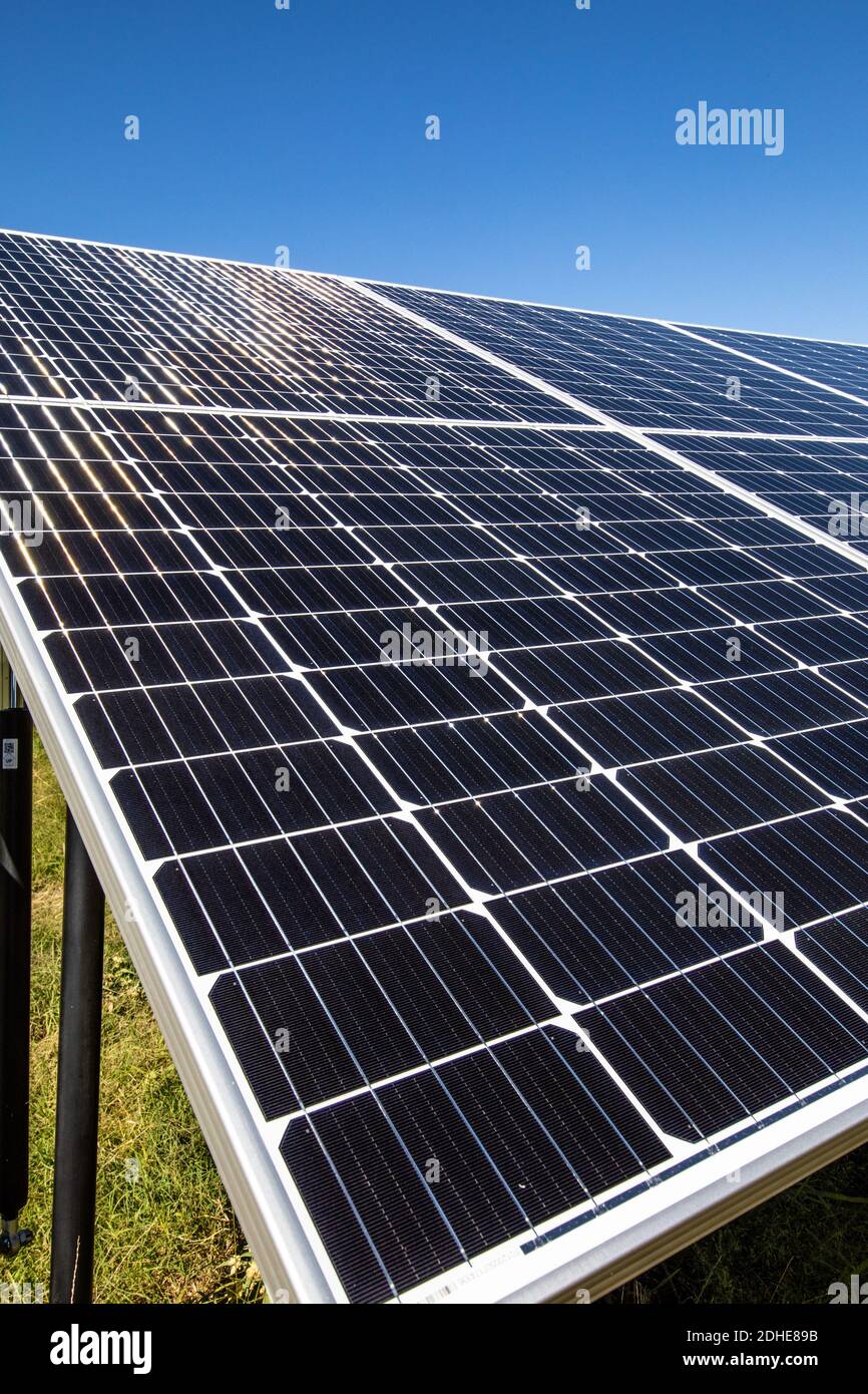 Solar Field Austin Solar field in Texas Stock Photo - Alamy