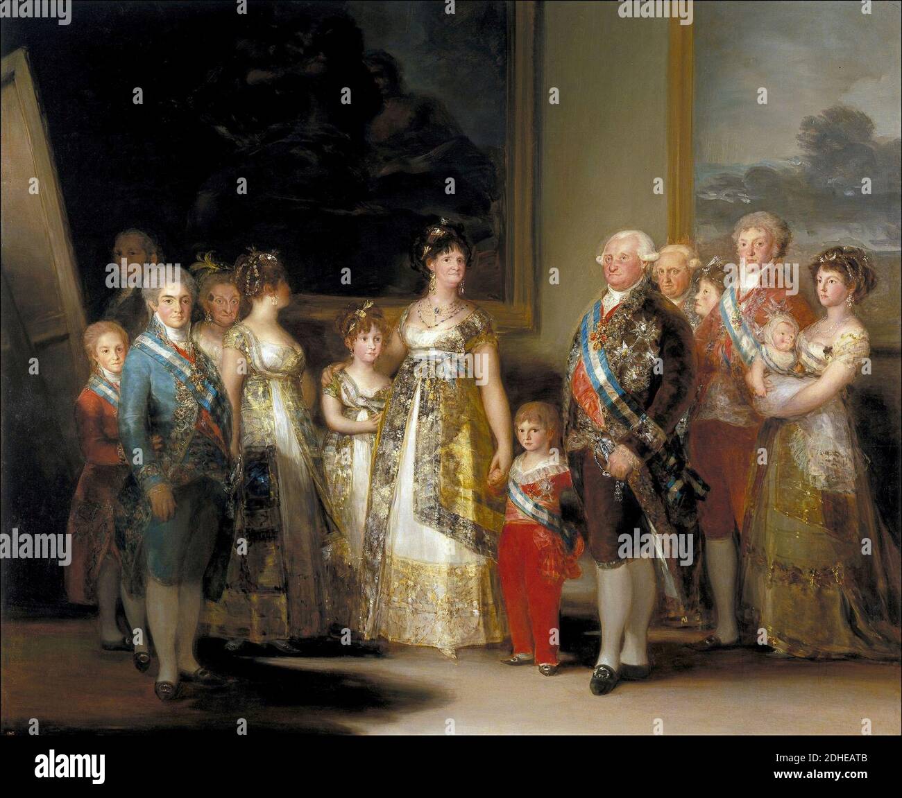 La familia de Carlos IV, Francisco de GoyaFXD. Stock Photo