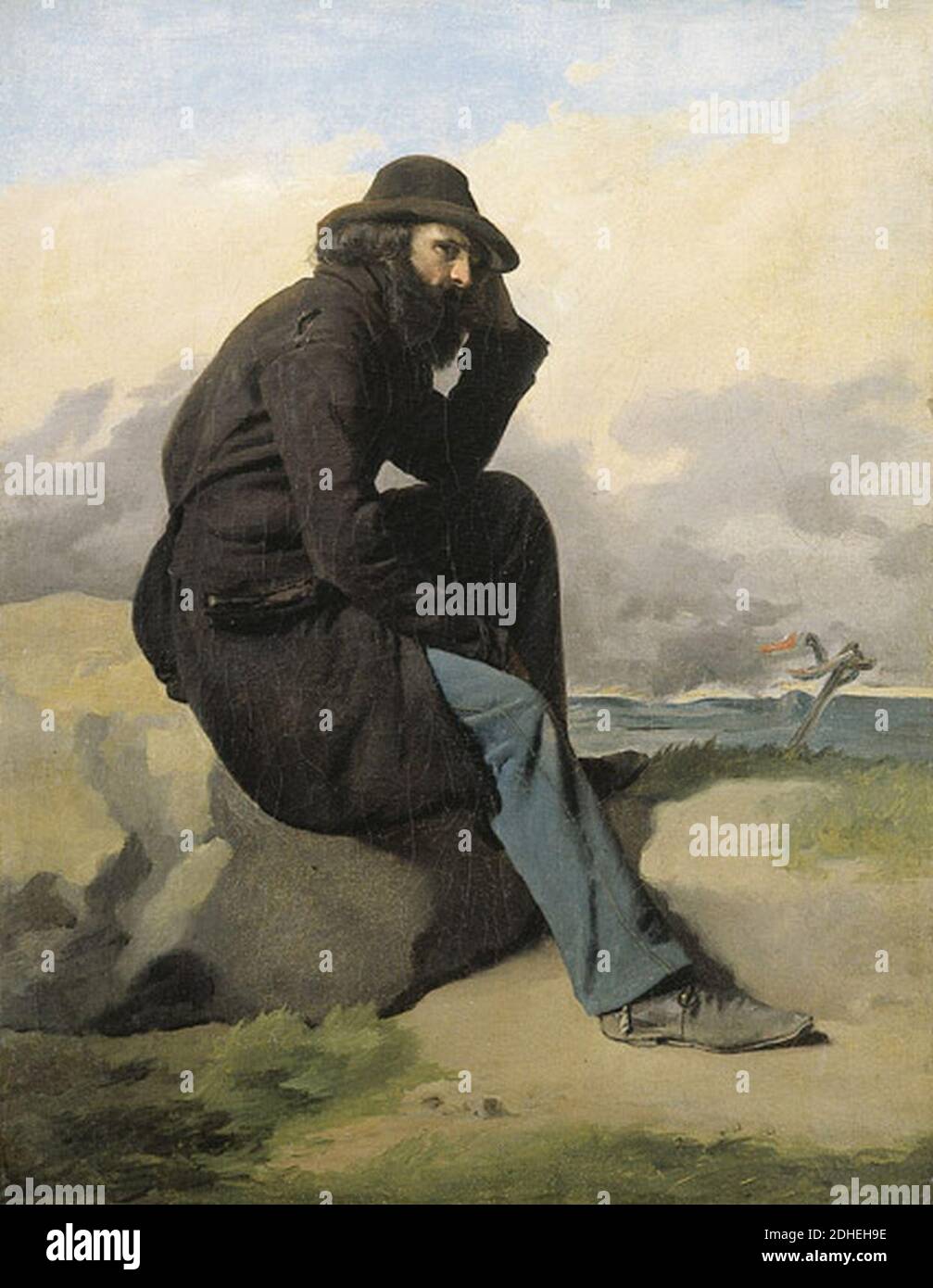 L'Esule by Antonio Ciseri (1821-1891). Stock Photo