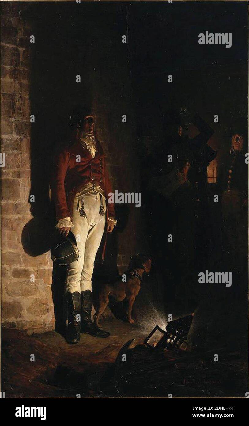 L'exécution du duc d'Enghien. Stock Photo