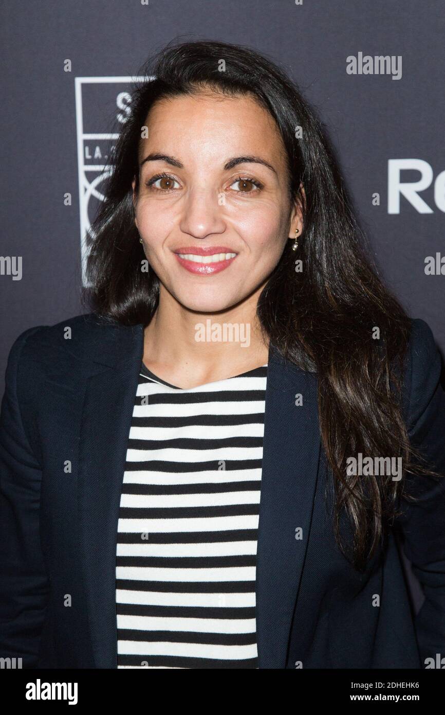 Sarah Ourahmoune arriving at Reebok's work out center 'La.Salle.De