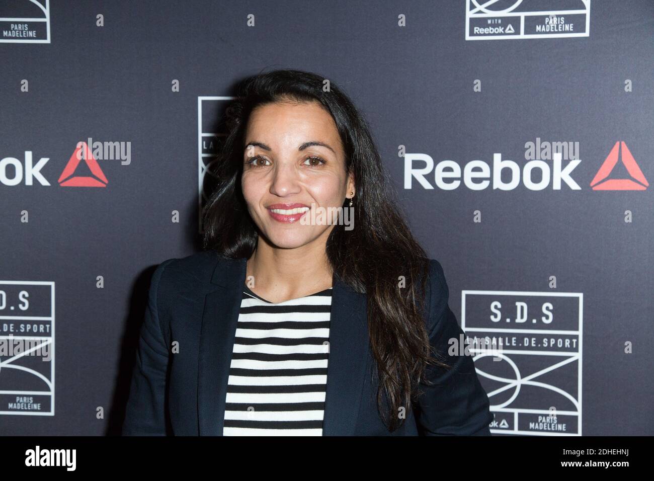 Sarah Ourahmoune arriving at Reebok's work out center 'La.Salle.De