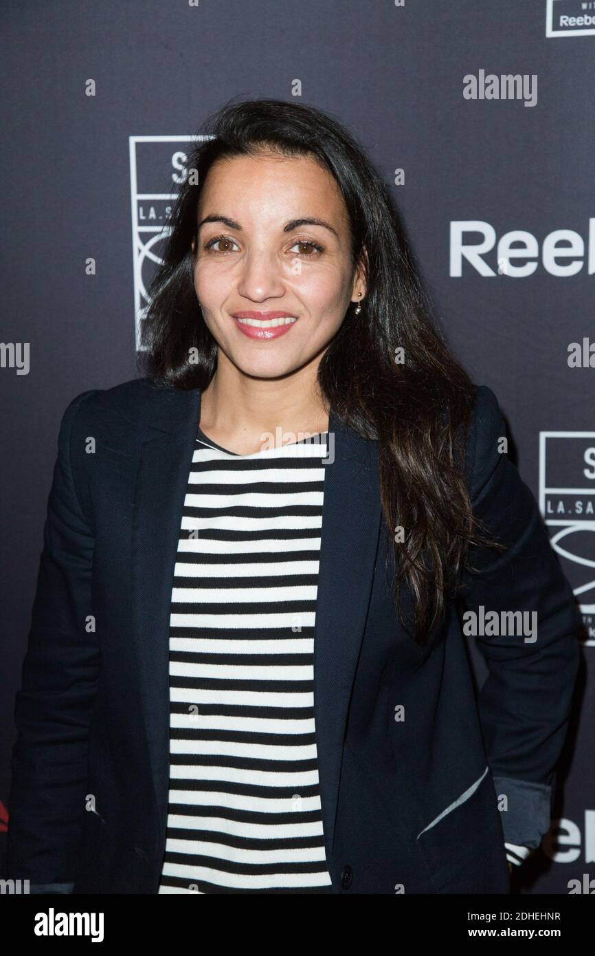 Sarah Ourahmoune arriving at Reebok's work out center 'La.Salle.De