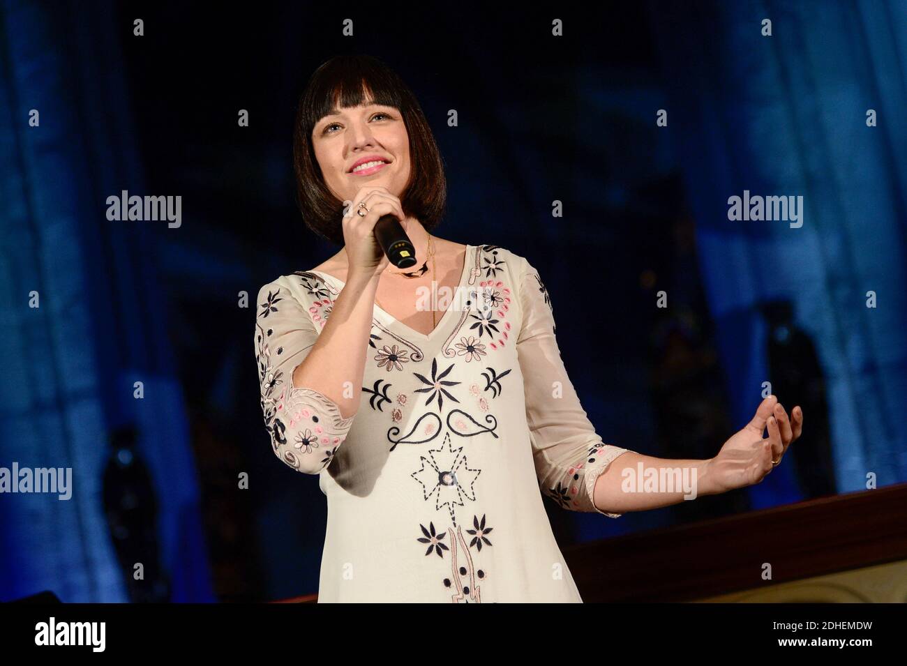 Natasha St Pier performing live at Eglise de la Redemption, in Lyon