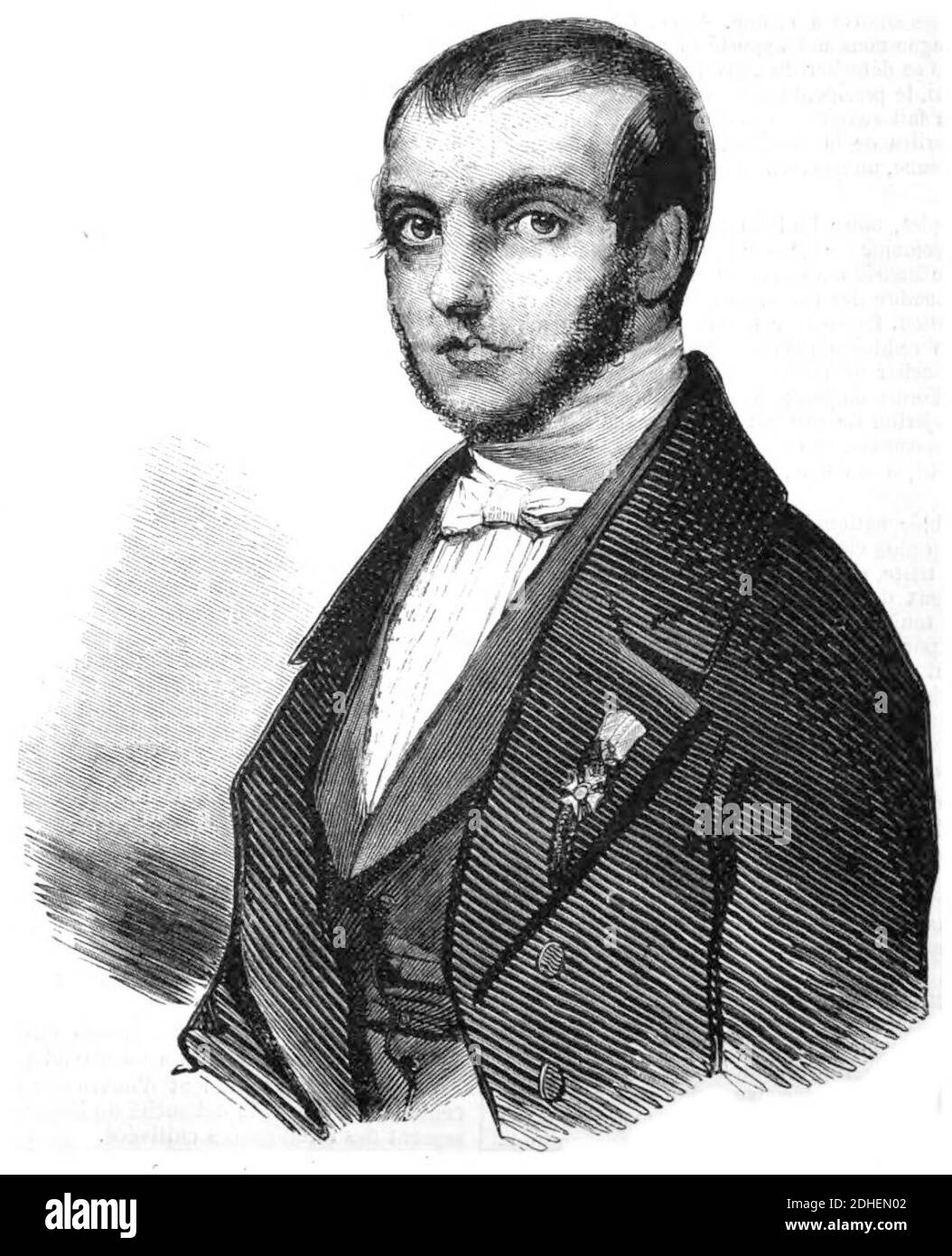 L'Illustration 1848 - Gabrio Casati. Stock Photo