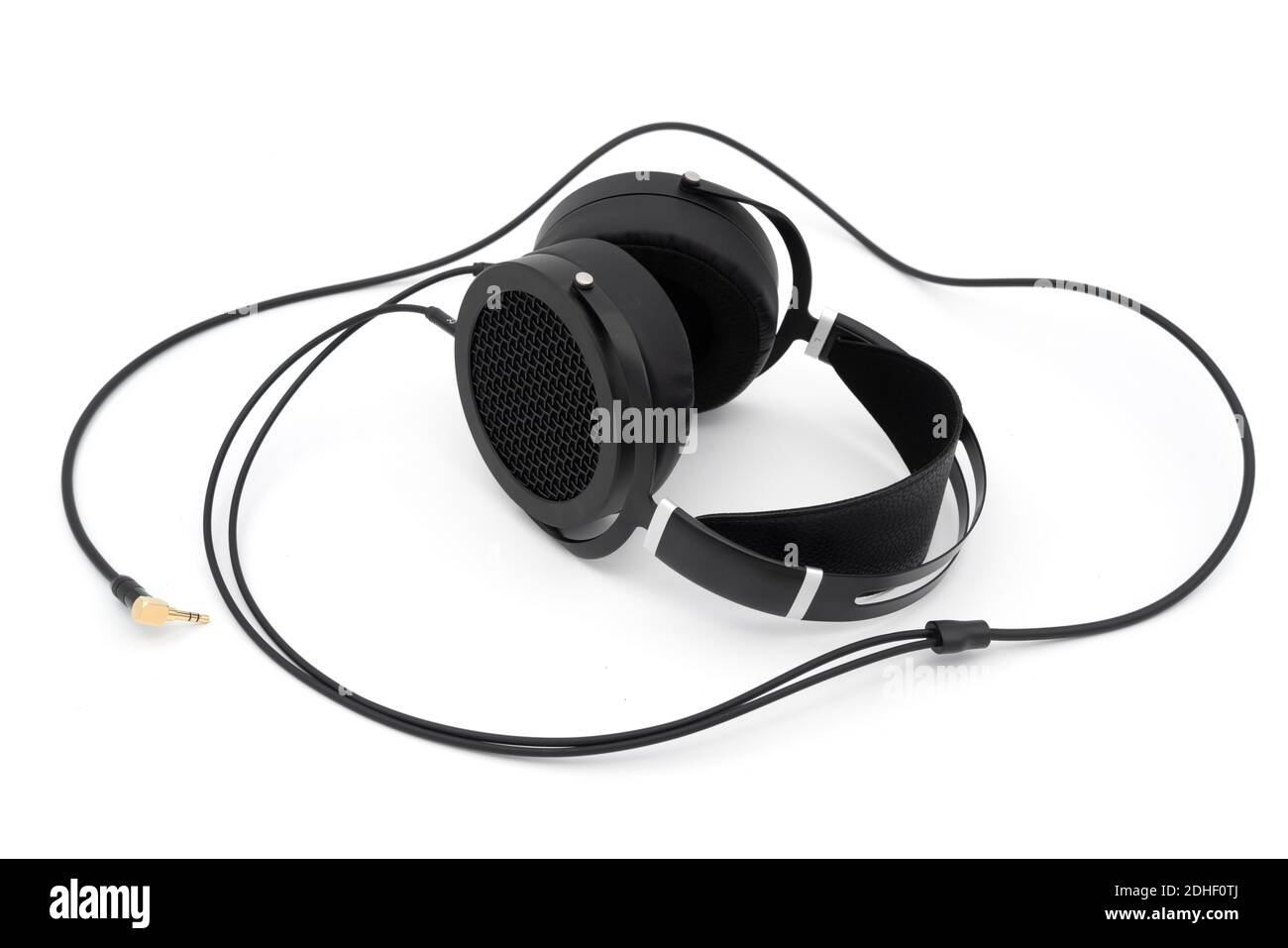 Headphones cut out isolated on white background Stock Photo Alamy