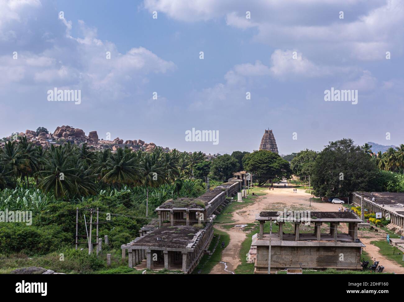 Hampi, Karnataka, India November 4, 2013 Nandi Monolith Statue