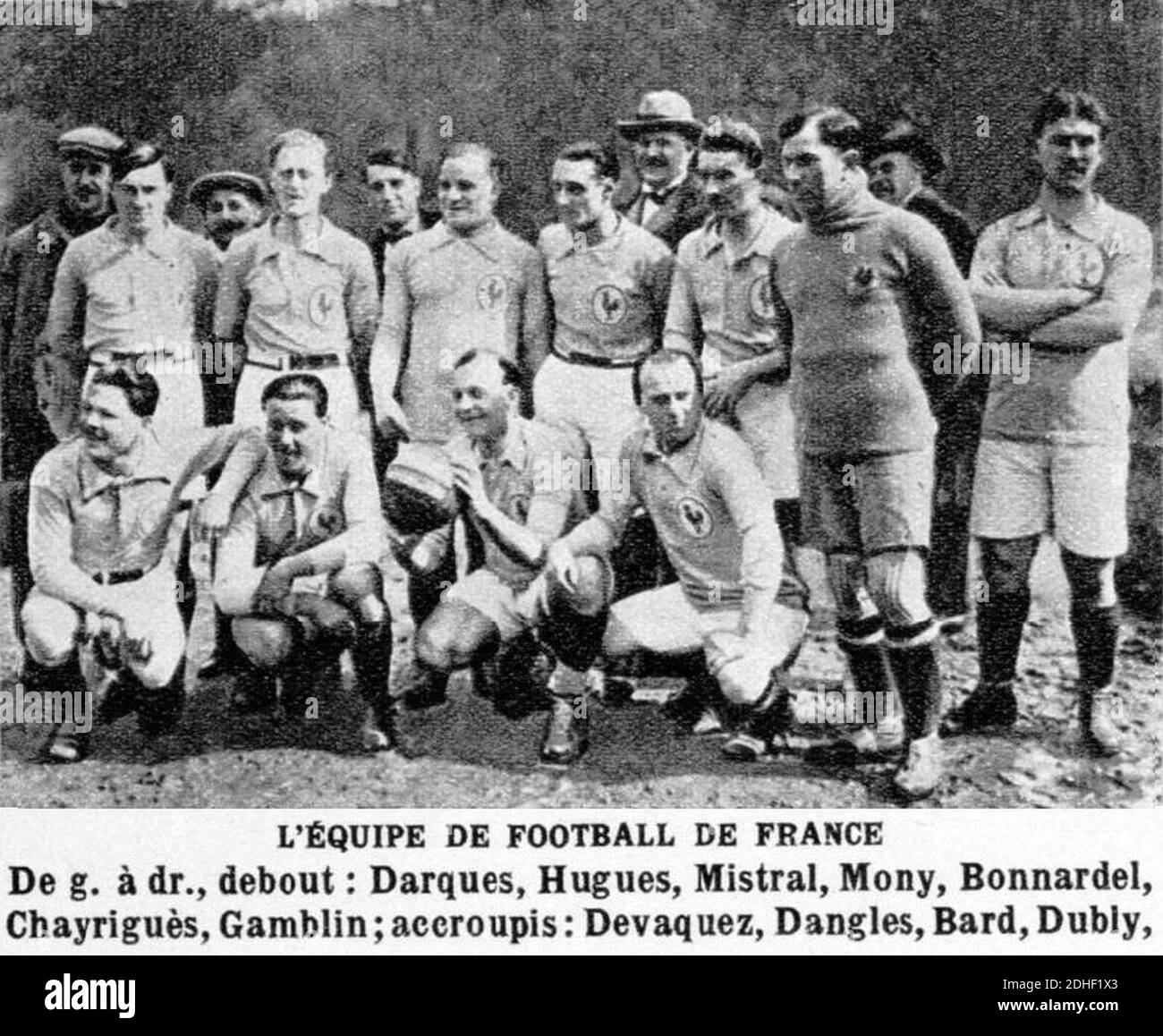 L'équipe de France de football en mai 1923 Stock Photo Alamy