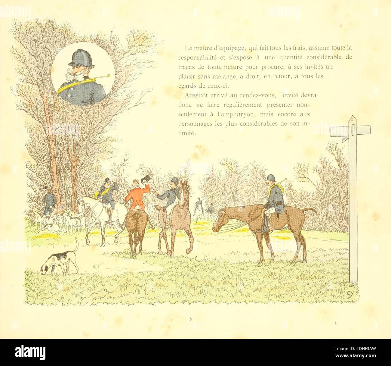 La chasse a courre (Page 29) BHL19066145 Stock Photo - Alamy