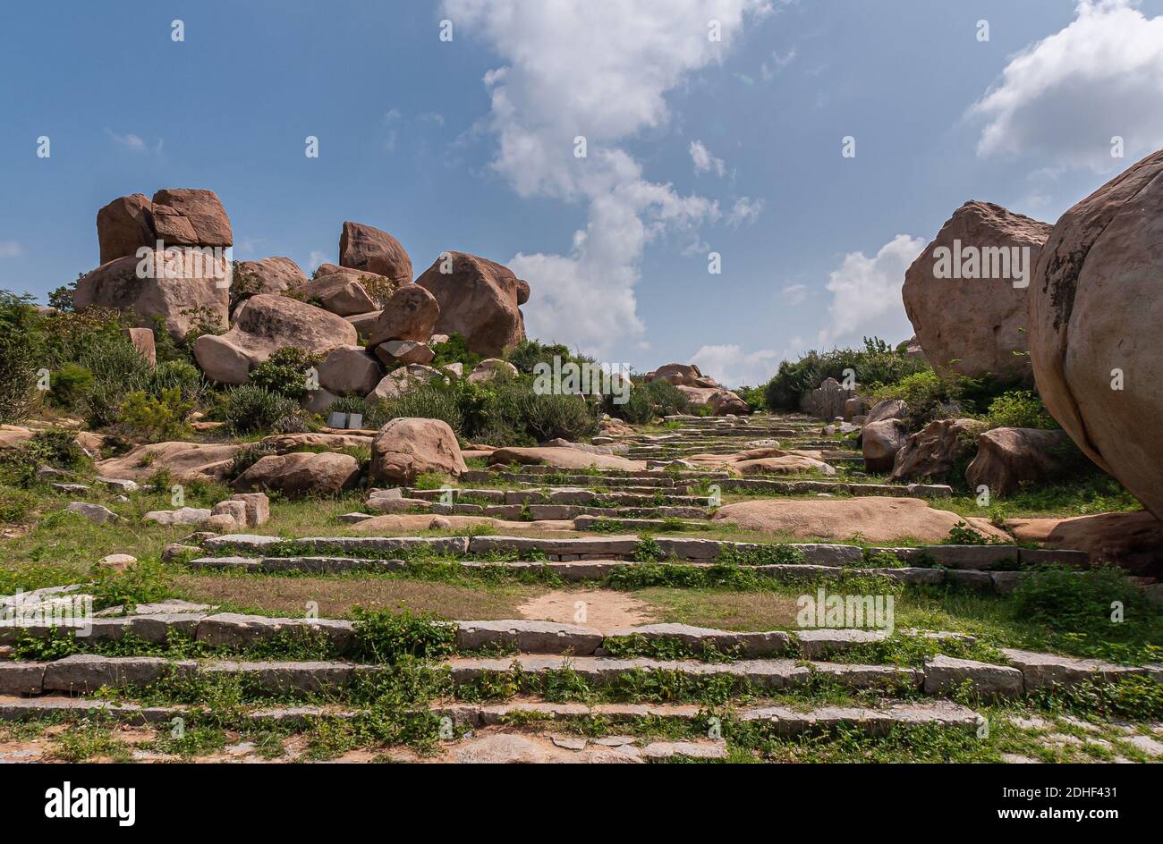 Hampi, Karnataka, India November 4, 2013 Nandi Monolith Statue