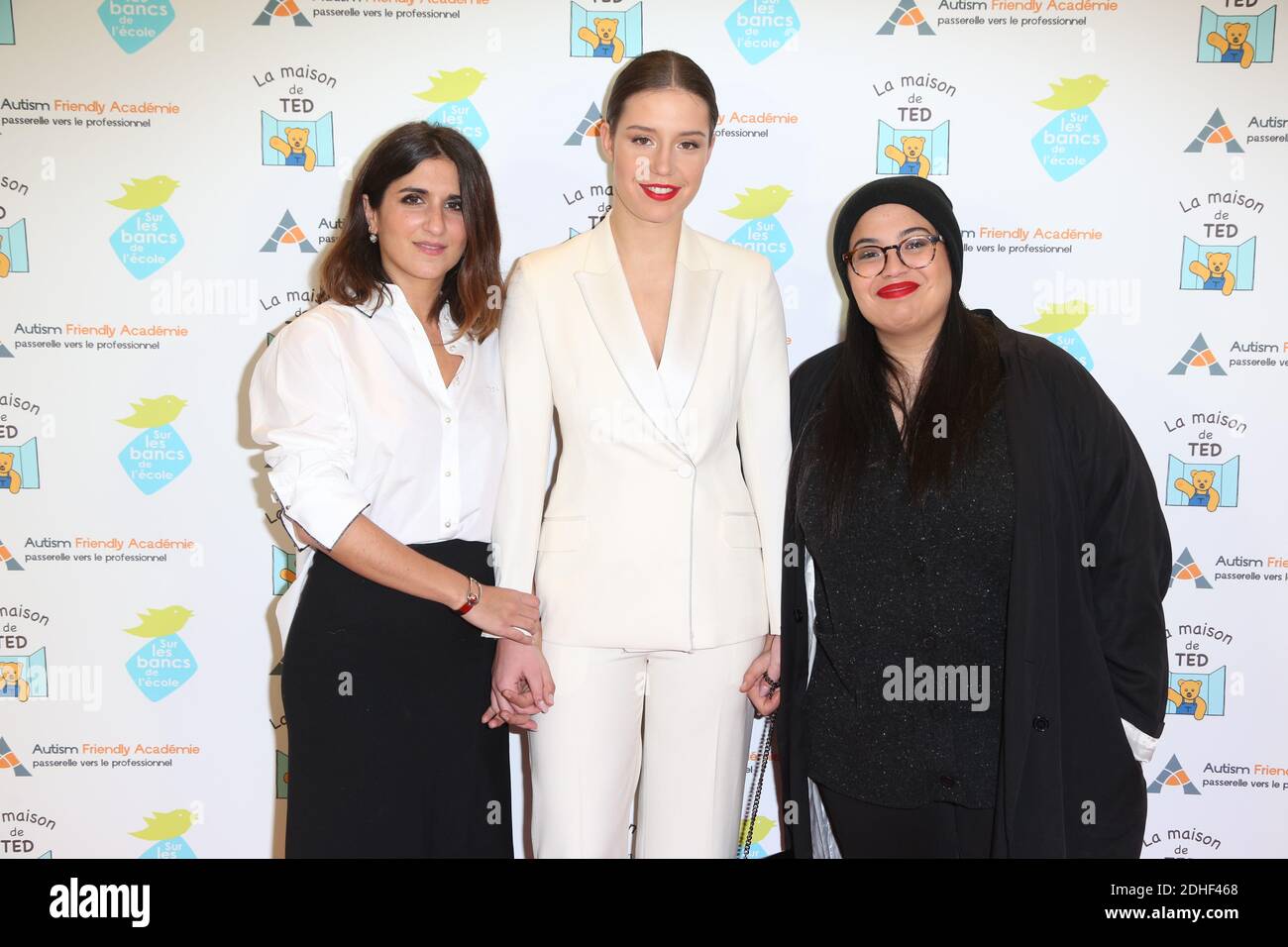 Geraldine Nakache, Adele Exarchopoulos and Melha Bedia arriving to the
