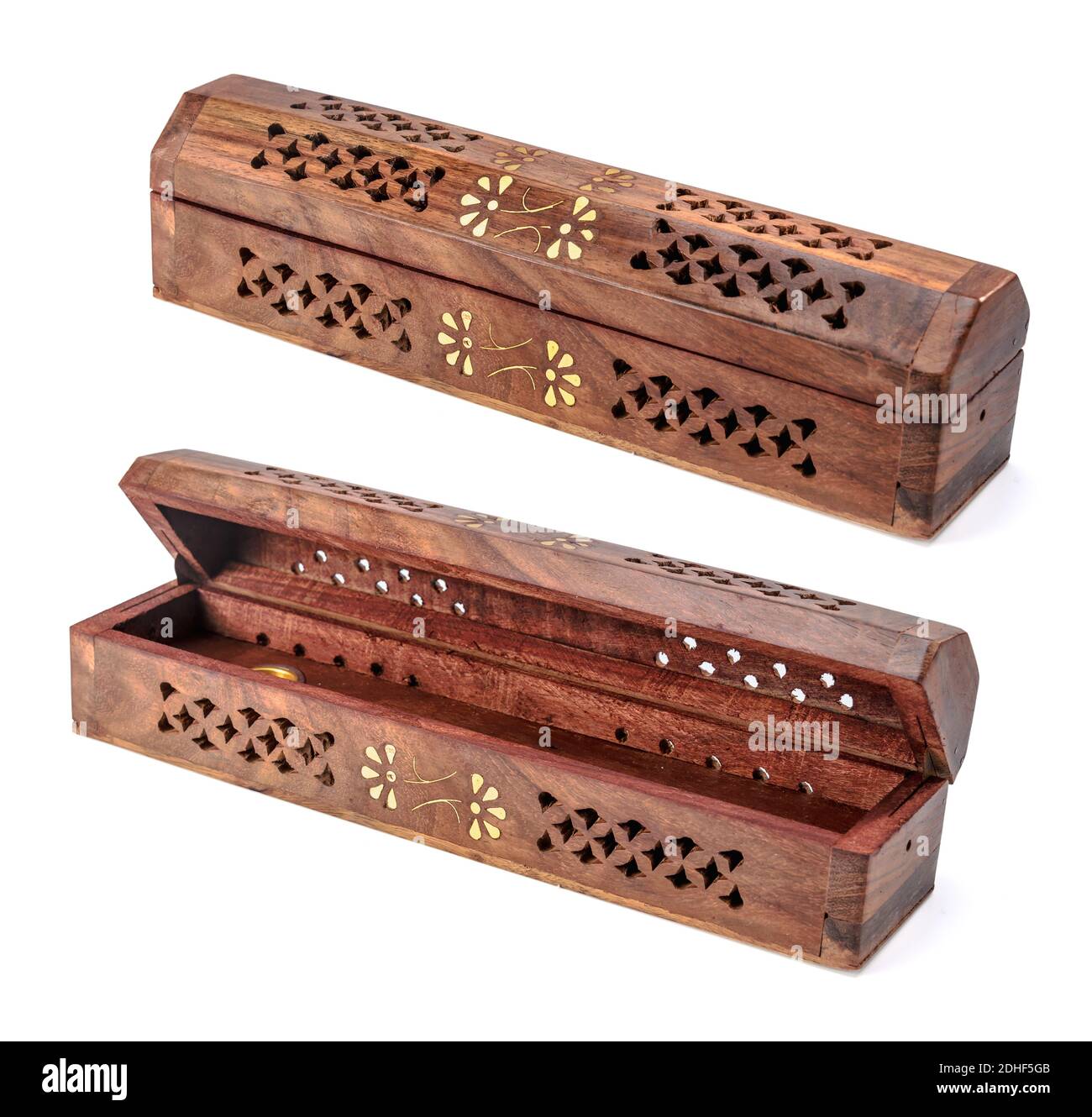 Decorative wooden case Stock Photo - Alamy