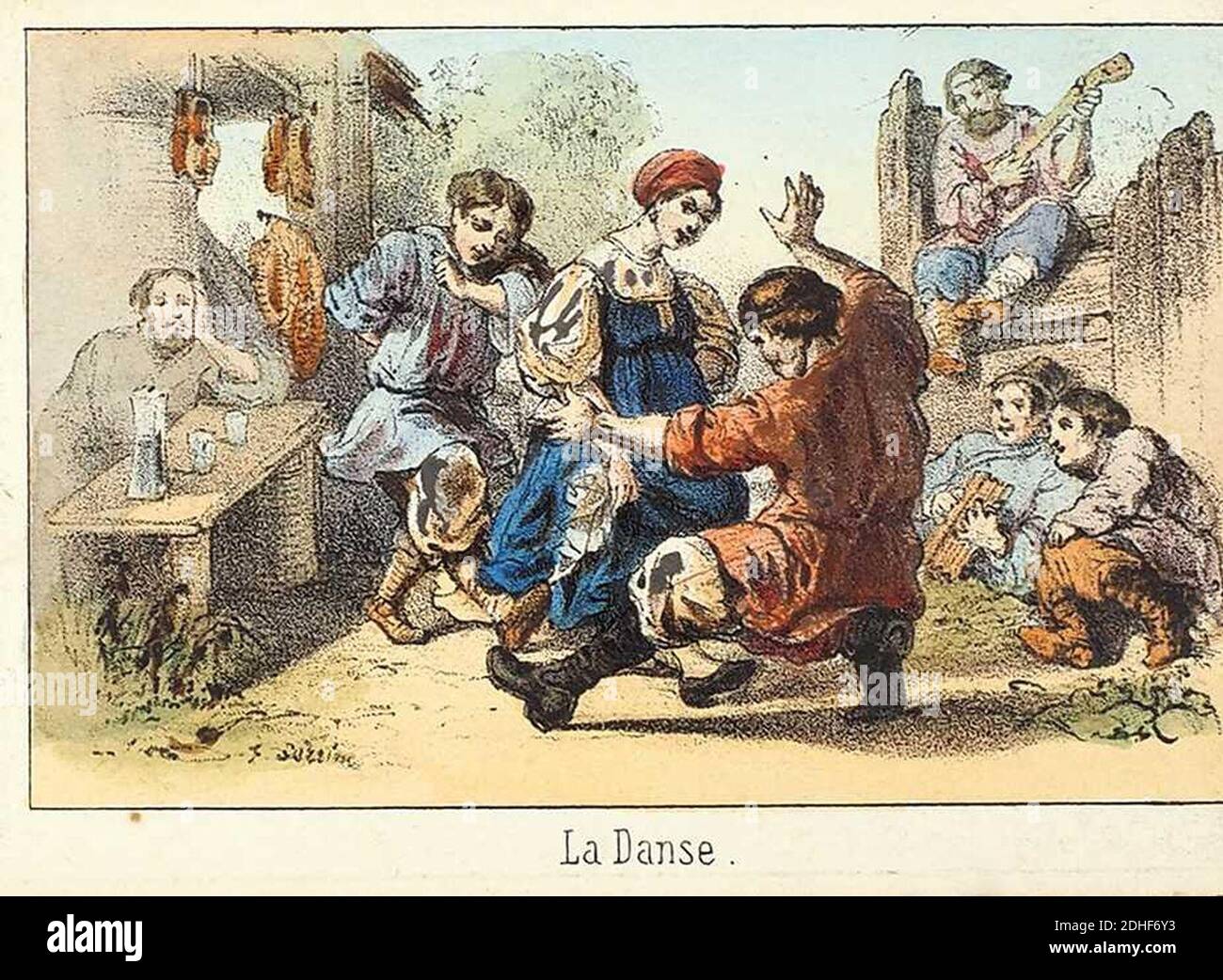 Marotte à Musique Reuge Avec Danseuse Russe - Objet Décoratif Et Musical Ancien