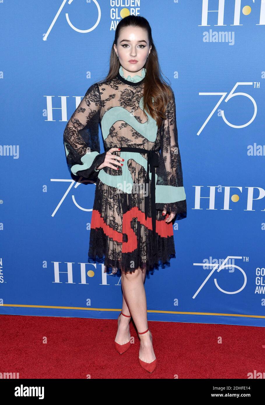 Kaitlyn Dever attends the Golden Globes 75th anniversary special