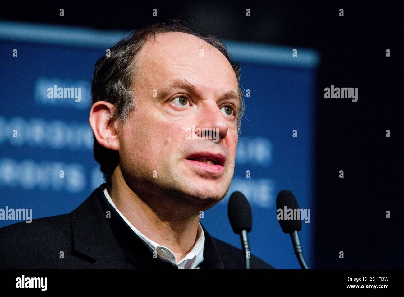 French actor Denis Podalydès at the seminar organised by the Ministry