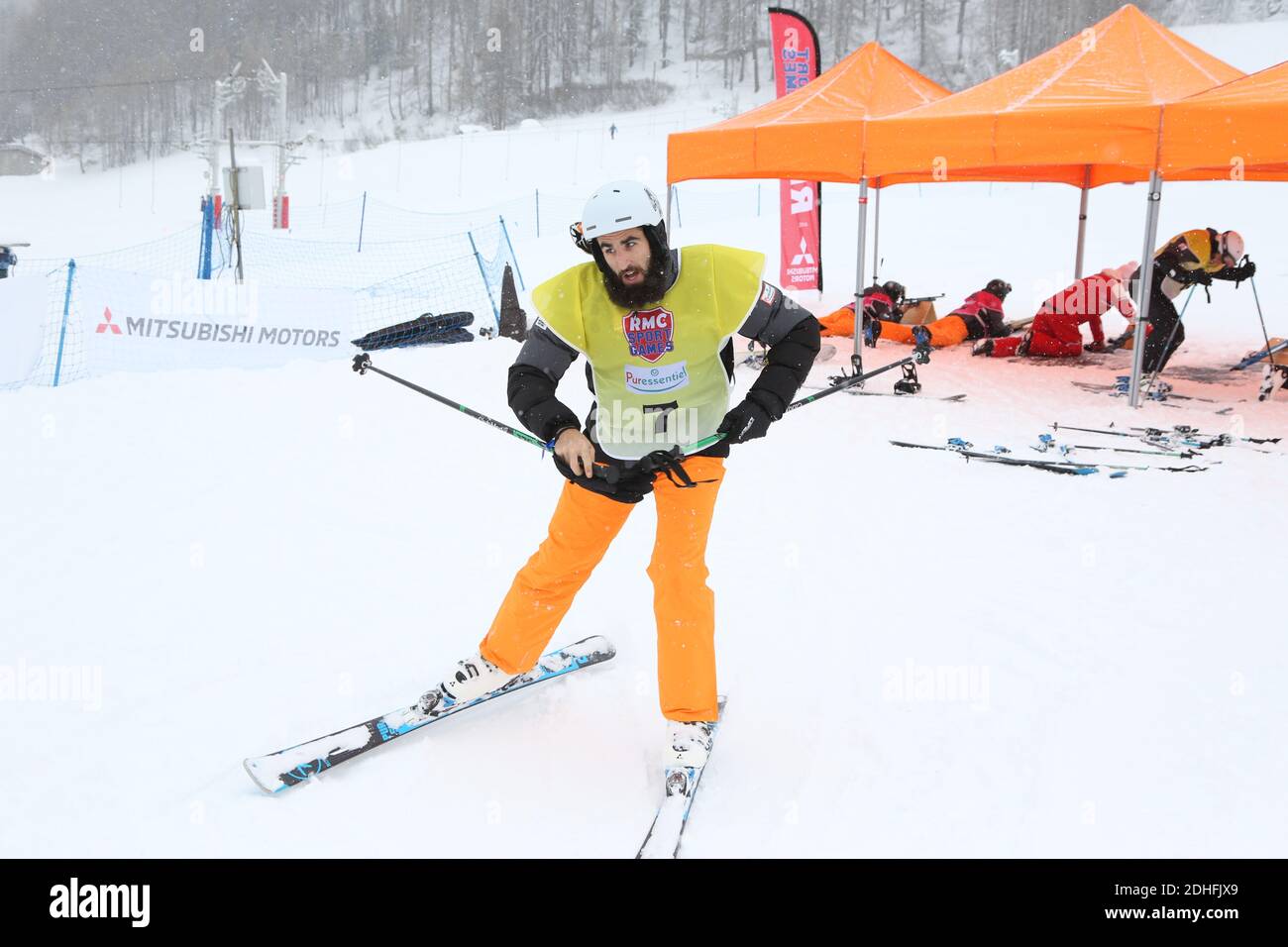 EXCLUSIVE - Matthieu Peche attending the 10th RMC Sport Games in Val d'Isere, France, on December 10, 2017. Photo by Jerome Domine/ABACAPRESS.COM Stock Photo