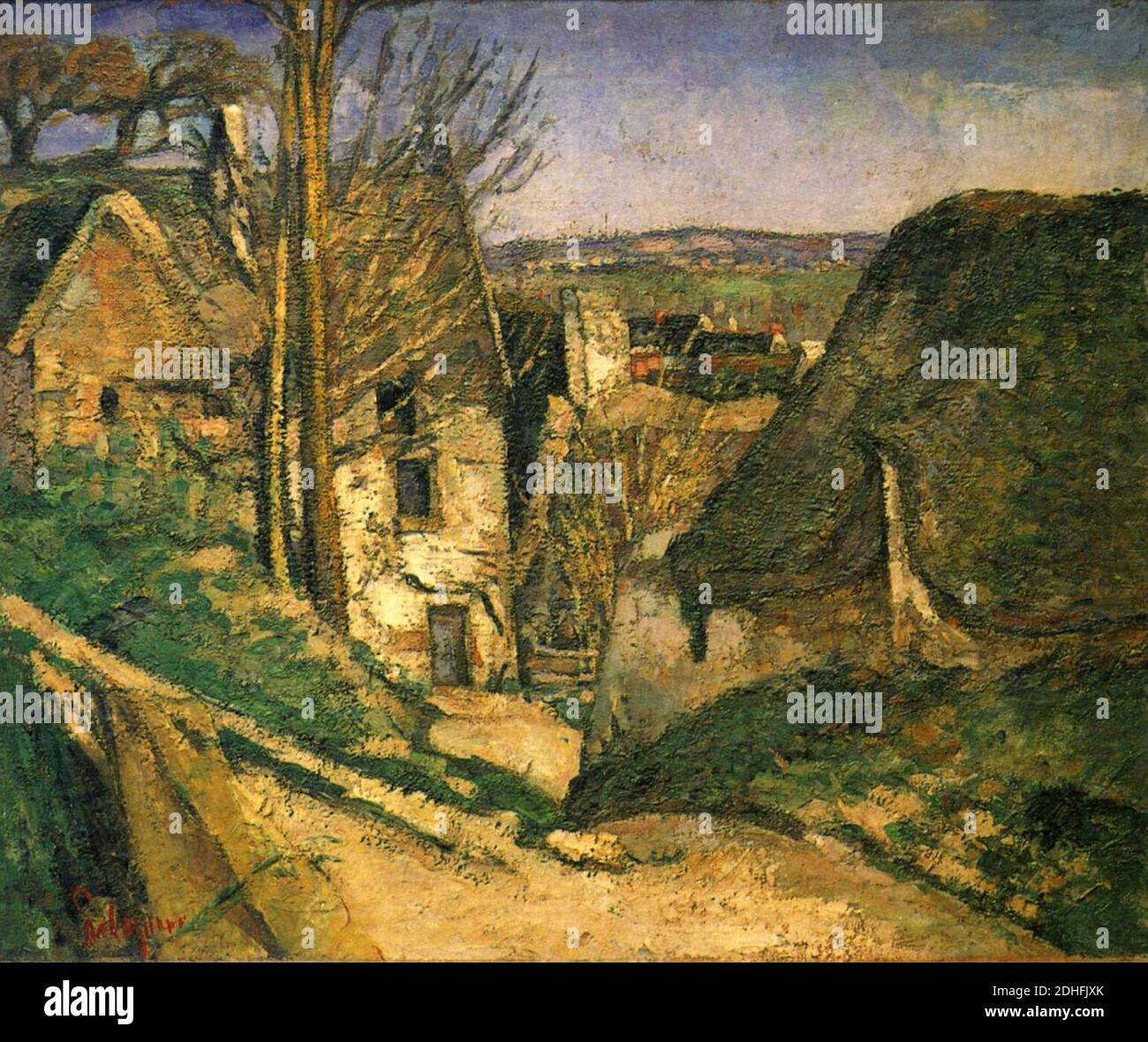 La Maison du pendu, Auvers-sur-Oise, par Paul Cézanne, Yorck. Stock Photo
