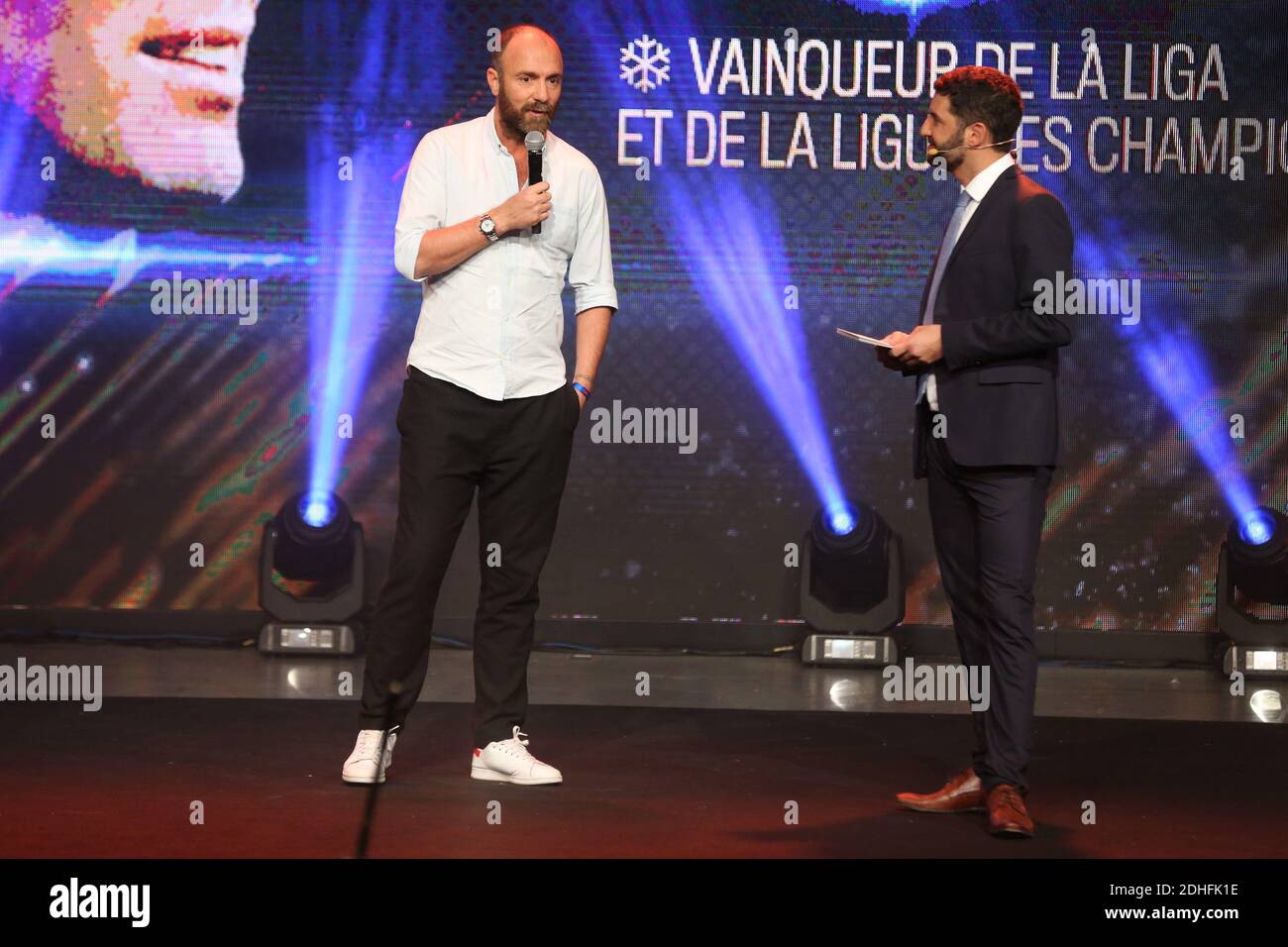 EXCLUSIVE Christophe Dugarry And Nicolas Jamain Attending The 4th RMC EXCLUSIVE Christophe Dugarry And Nicolas Jamain Attending The 4th RMC