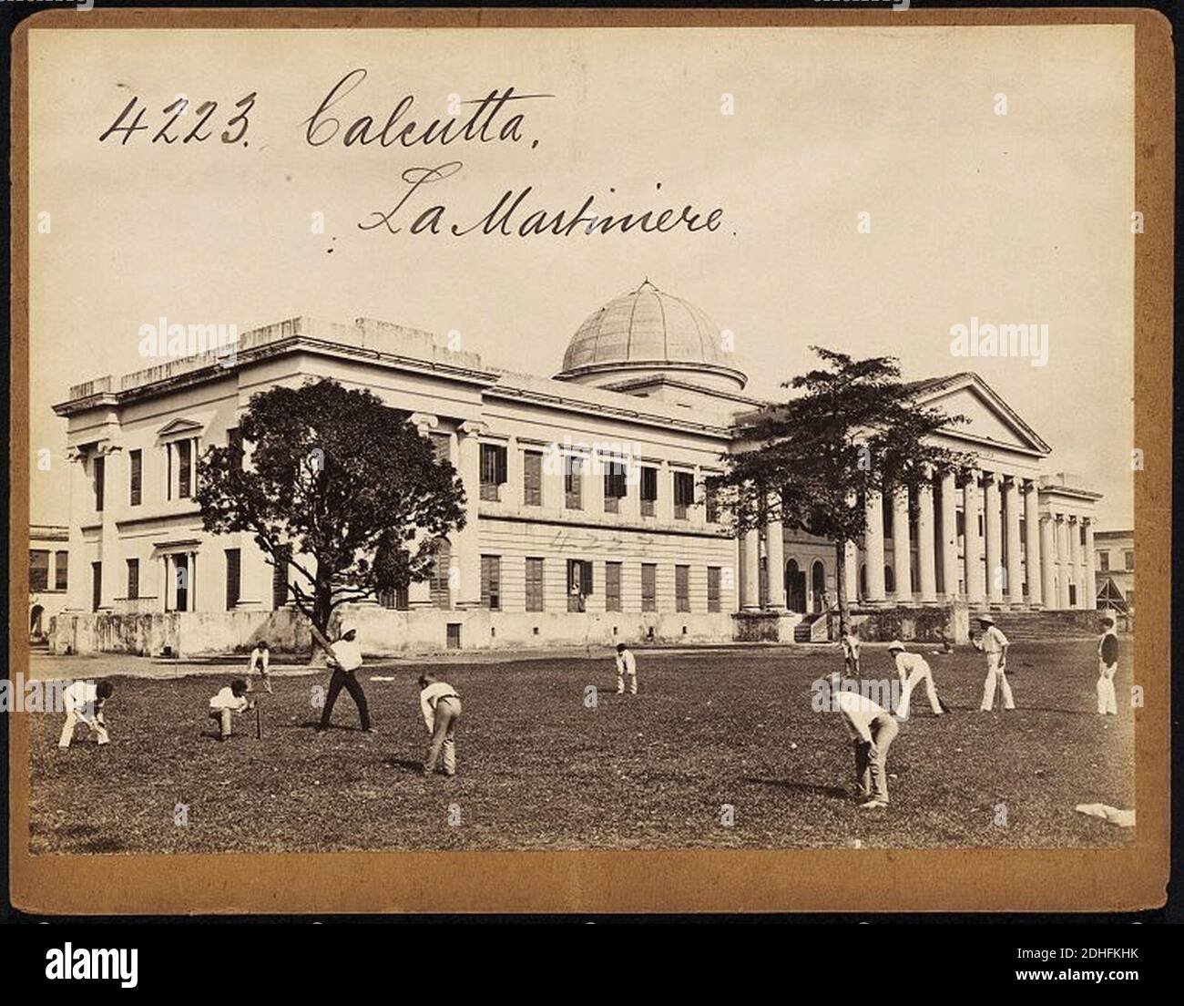 La Martiniere Calcutta by Francis Frith. Stock Photo