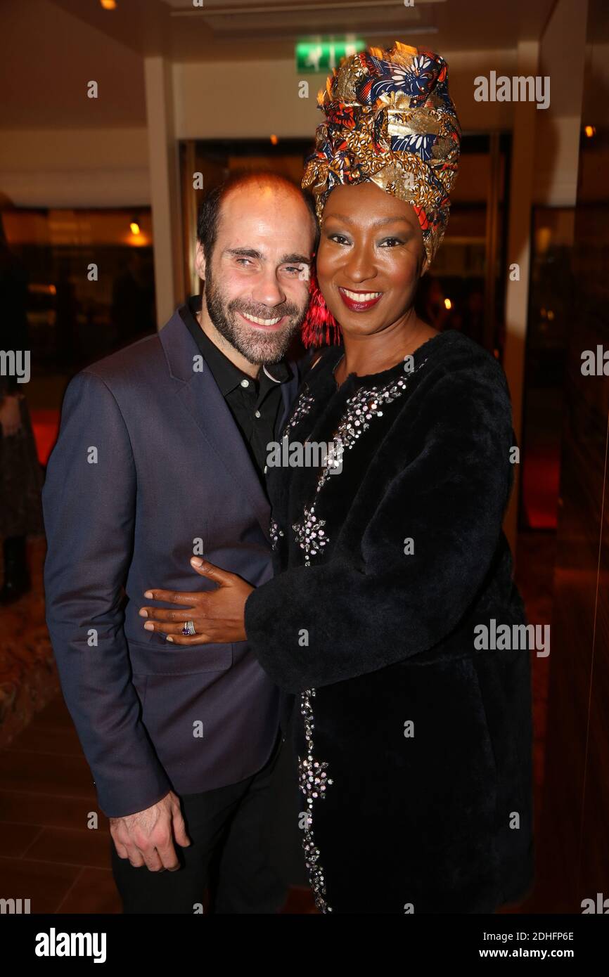 Geoffroy Jeff Tekeyan and his wife Nadege BeaussonDiagne attending "La