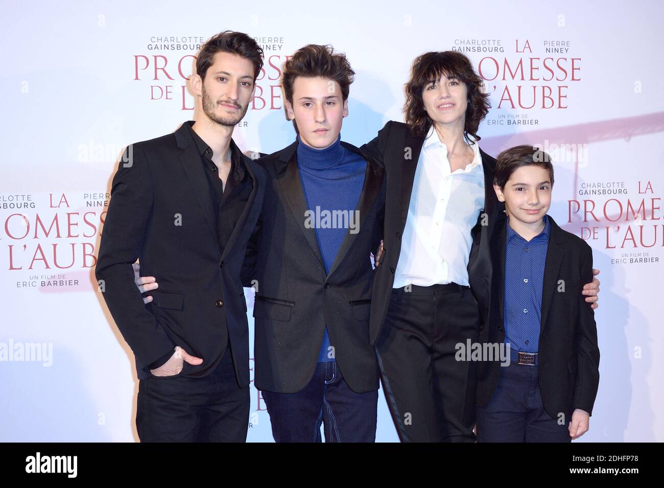 Actor Pierre Niney Actor Nemo Schiffman Actress Charlotte Gainsbourg And Actor Pawel Puchalski Attending La Promesse De L Aube Premiere At The Gaumont Capucines Cinema In Paris France On December 12 17 Photo Actor Pierre Niney Actor Nemo Schiffman Actress Charlotte Gainsbourg And Actor Pawel Puchalski Attending La Promesse De L Aube Premiere At The Gaumont Capucines Cinema In Paris France On December 12 17 Photo