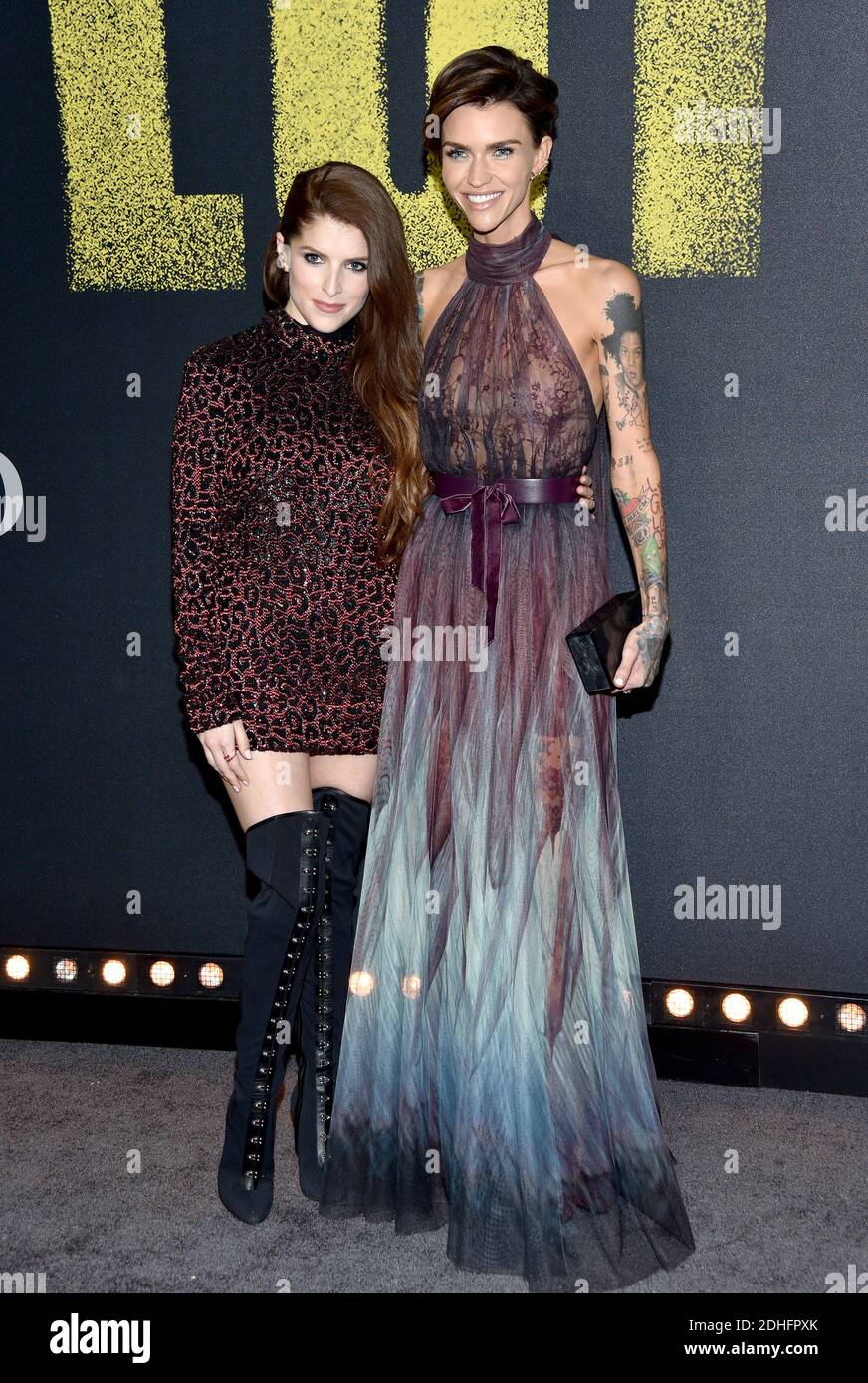 Anna Kendrick and Ruby Rose attend the premiere of Universal Pictures' 'Pitch  Perfect 3' at Dolby