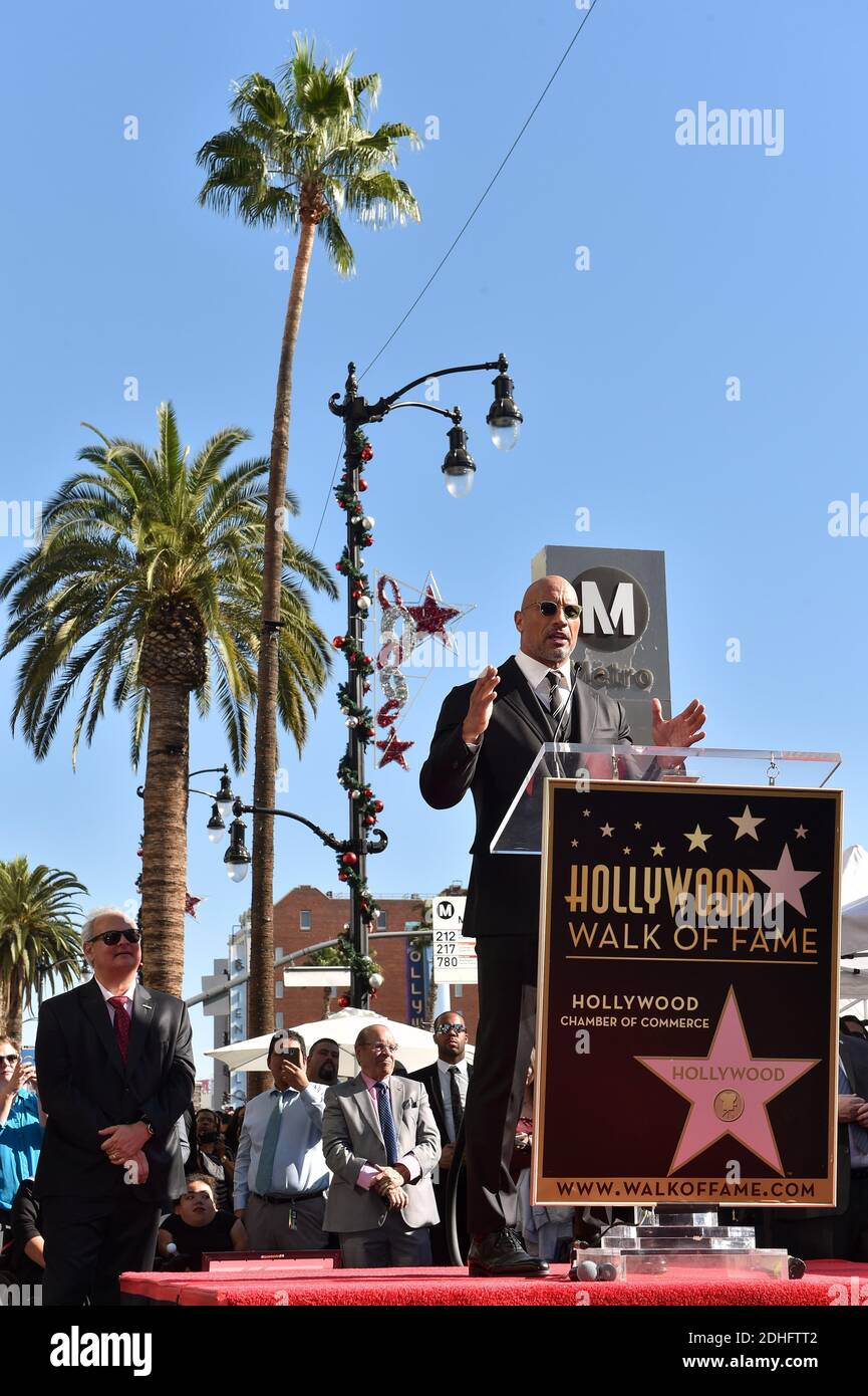 Dwayne Johnson aka The Rock is honored with a star on the Hollywood ...