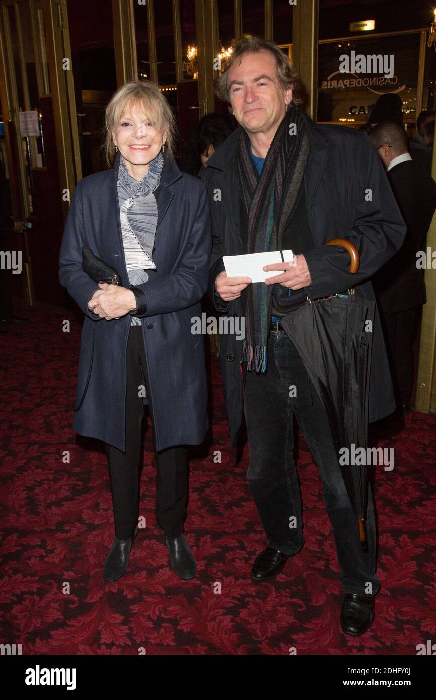 Francoise Dorner and Didier van Cauwelaert attend Michel Leeb performs in  his One Man Show 'Michel
