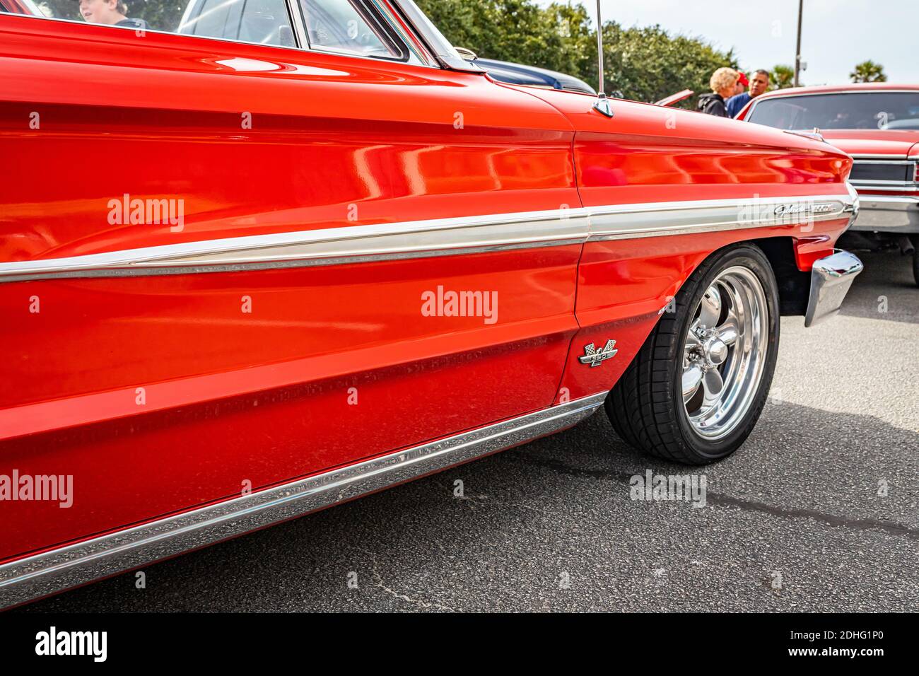 Tybee Island, GA - October 3, 2020: 1964 Ford Galaxie 500 XL hardtop coupe  at a local car show. Stock Photo