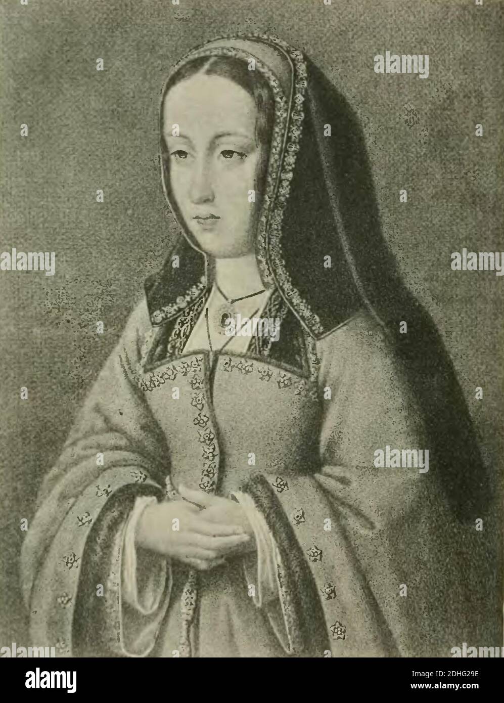 La reina Doña Juana la Loca (page 10 crop). Stock Photo