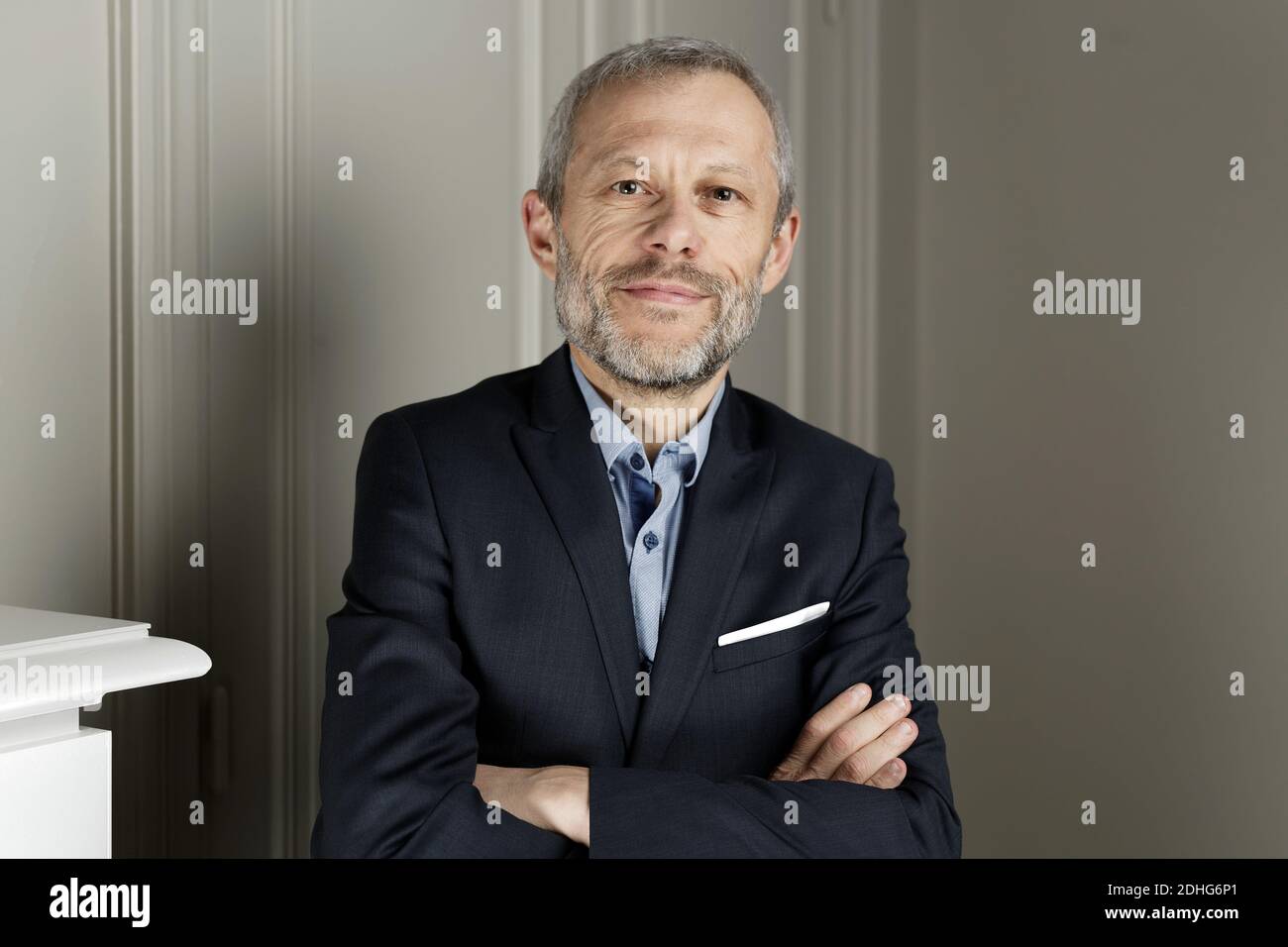 File picture, dated on November 10, 2017, Pierre Mathiot posing during