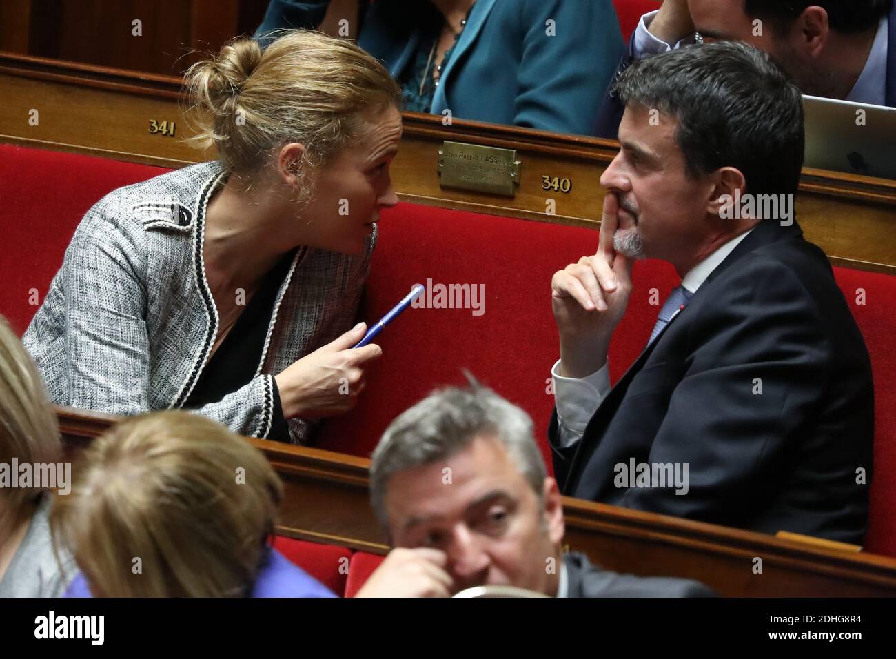 File Photos Olivia Gregoire And Manuel Valls During A Session Of Questions To The Government At The French National Assembly In Paris France On October 11th 2017 Photo By Henri Szwarc Abacapress Com