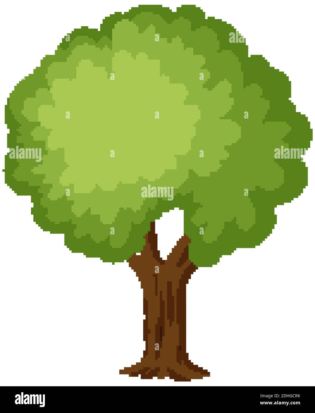 Isolated tree on white background illustration Stock Vector Image & Art ...
