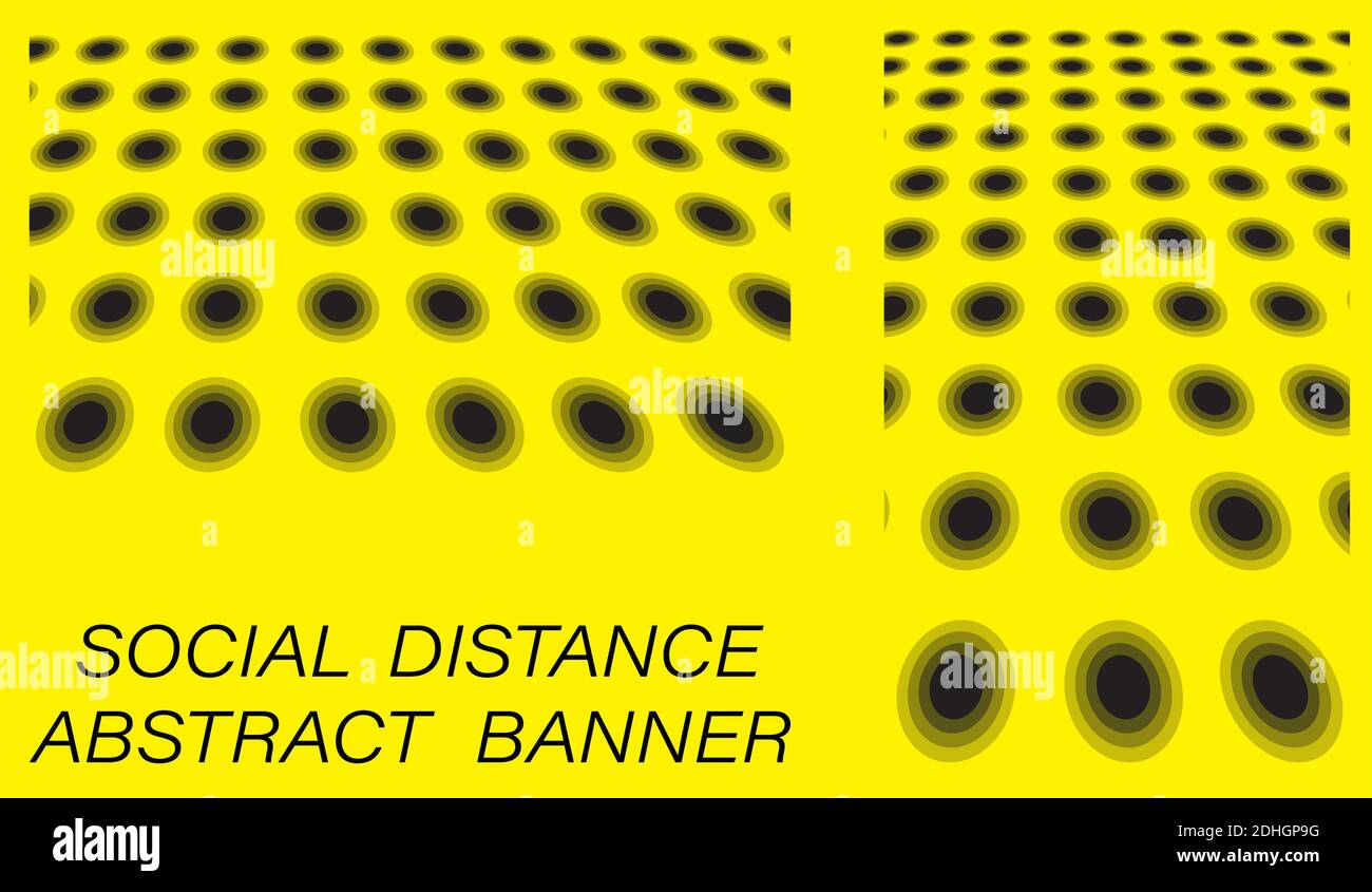 Abstract template, background, banner of social distance. The basis of ...