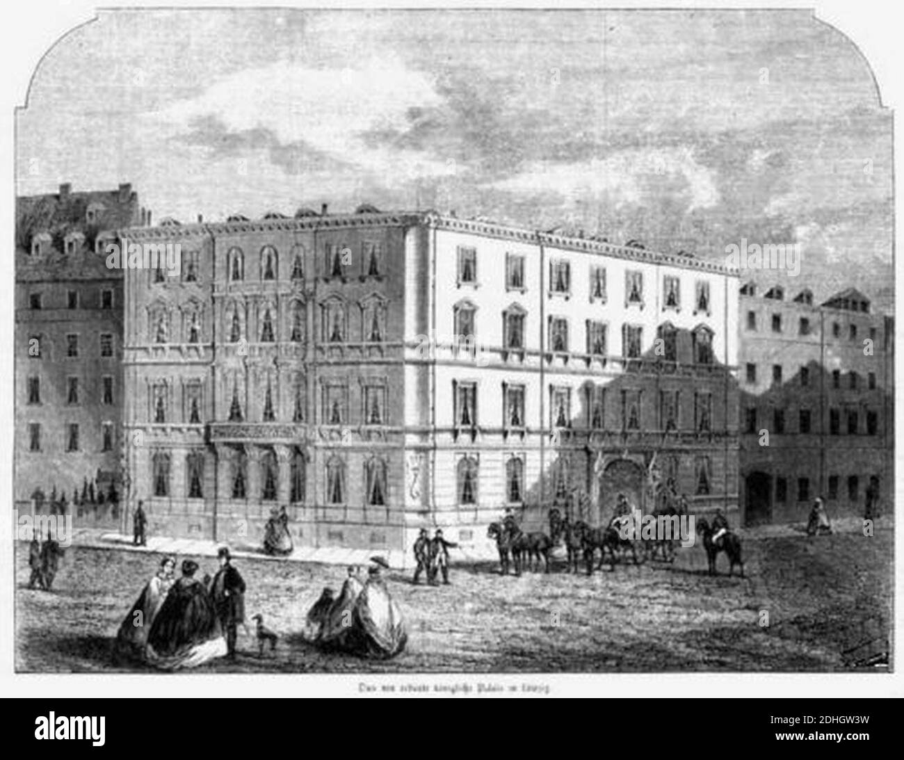 Königliches Palais Leipzig1862 Stock Photo Alamy