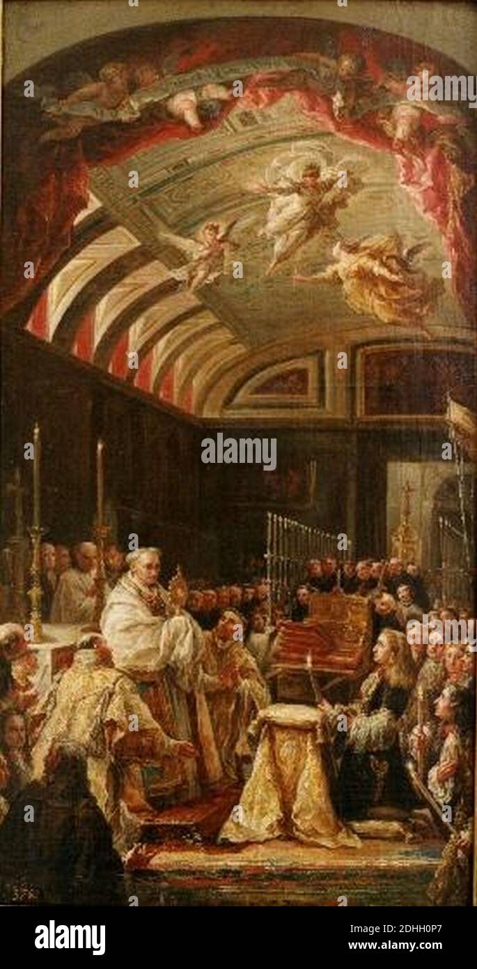 La Adoración de la Sagrada Forma por Carlos II de España ( Stock Photo